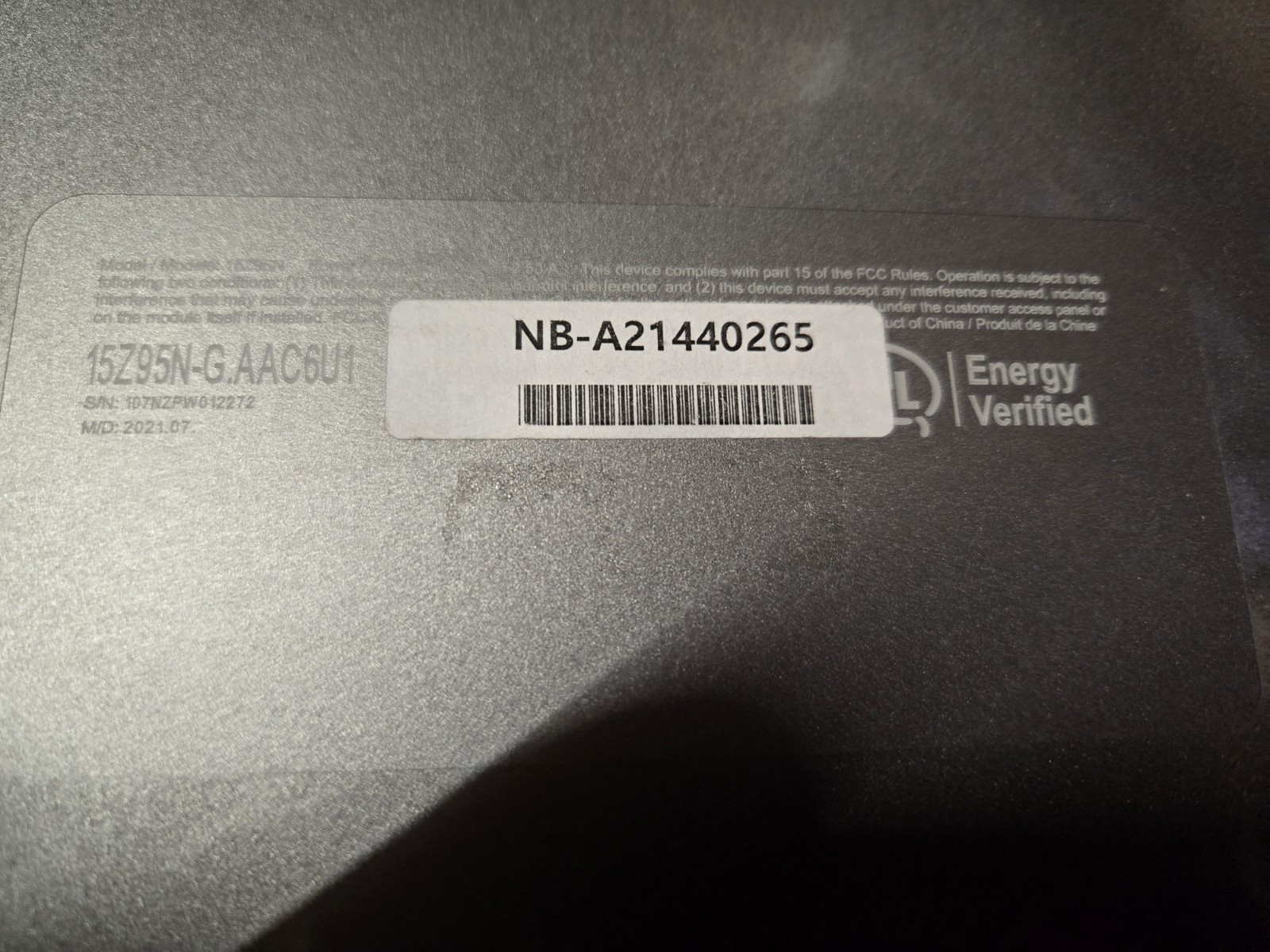 LG Gram 15Z95N, Silver, 15.6 3k Screen, Core i5-1135G7, 16GB, 1.5TB nVME