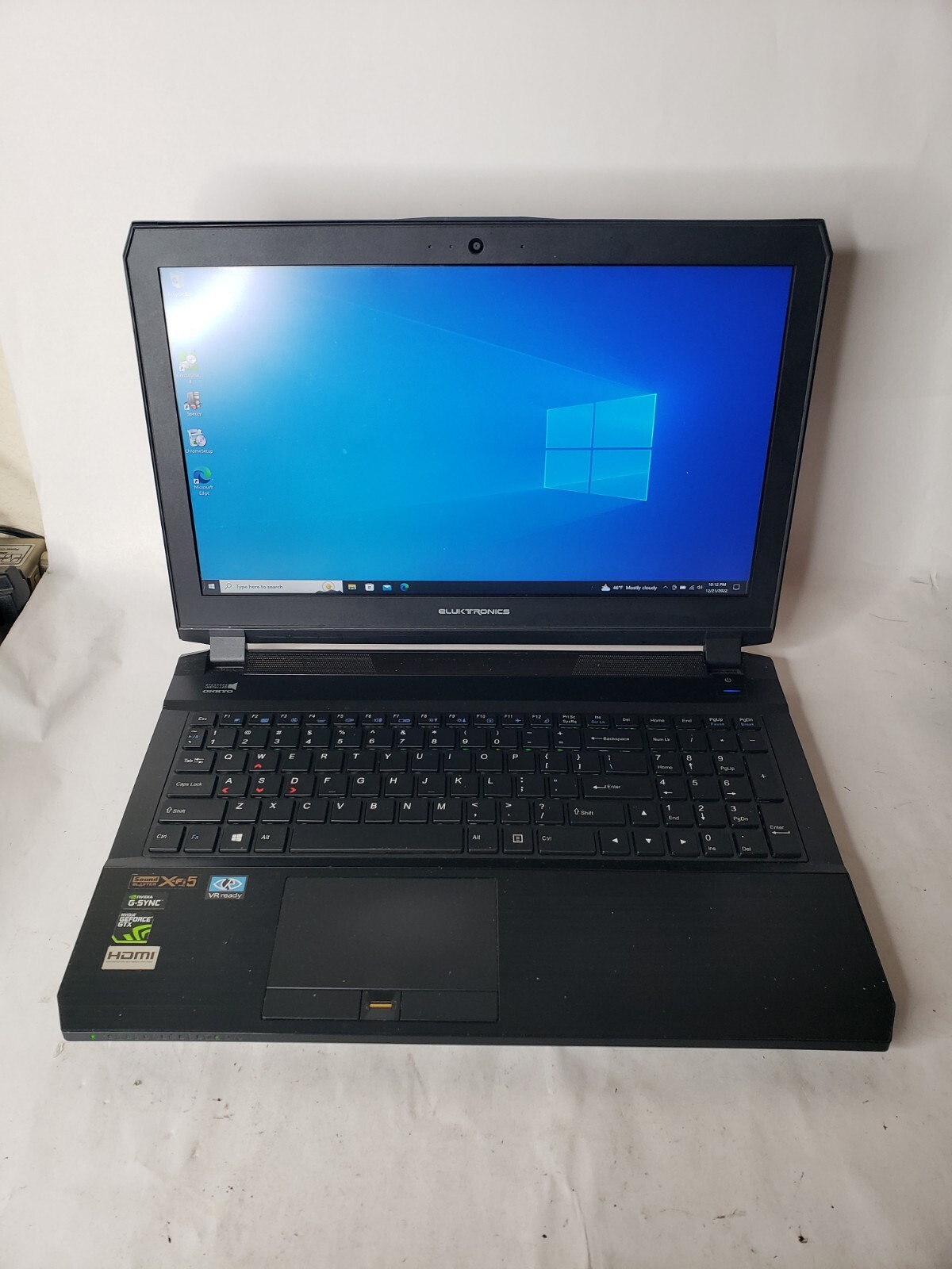 Eluktronics Clevo Gaming Laptop P650RG-G i7-6820HK GTX 980M 64GB RAM 2TB NVME