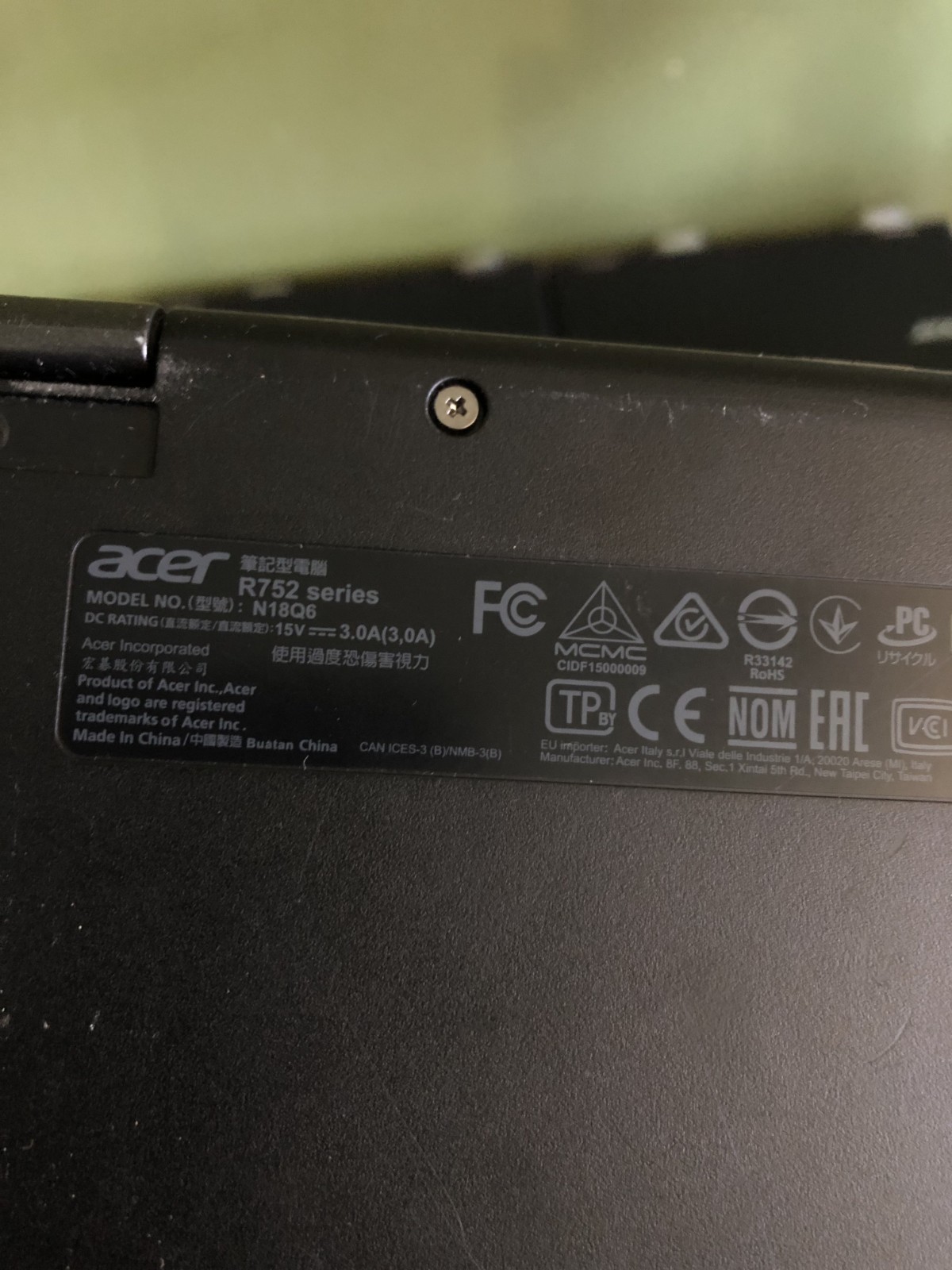 Acer Chromebook R752 Laptop Lot PARTS REPAIR AS IS 2 Keys Missing