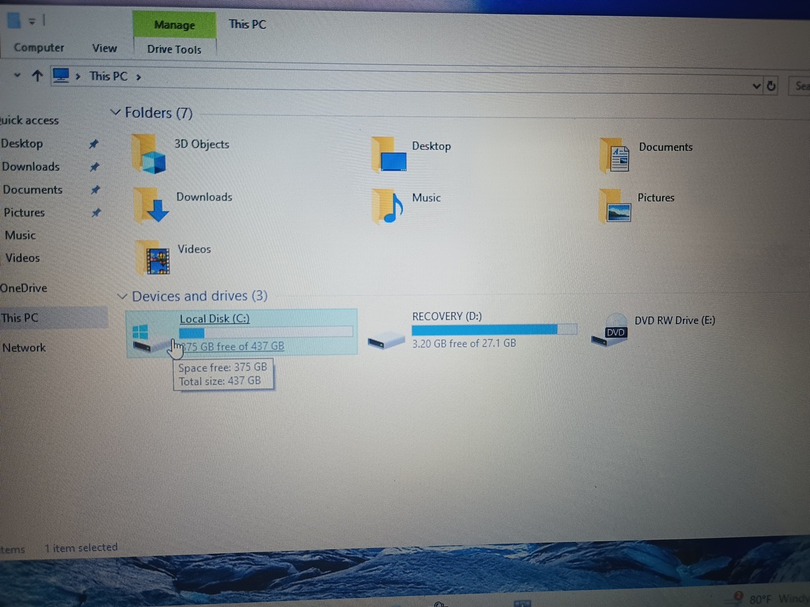 HP Envy DV6 AMD A8-4500M APU W/Radeon Graphics, 8GB RAM, 500Gb HDD Windows 10