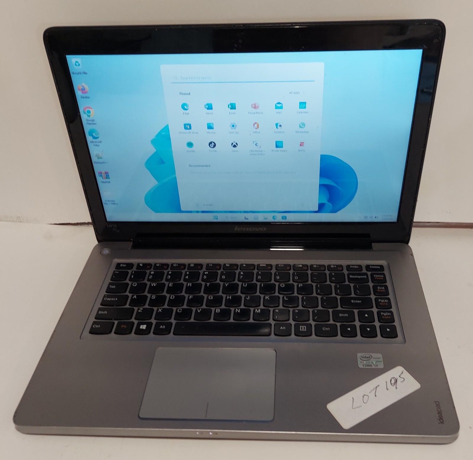 LENOVO IDEAPAD U410 i7 256 SSD 8 RAM GOOD CONDITION
