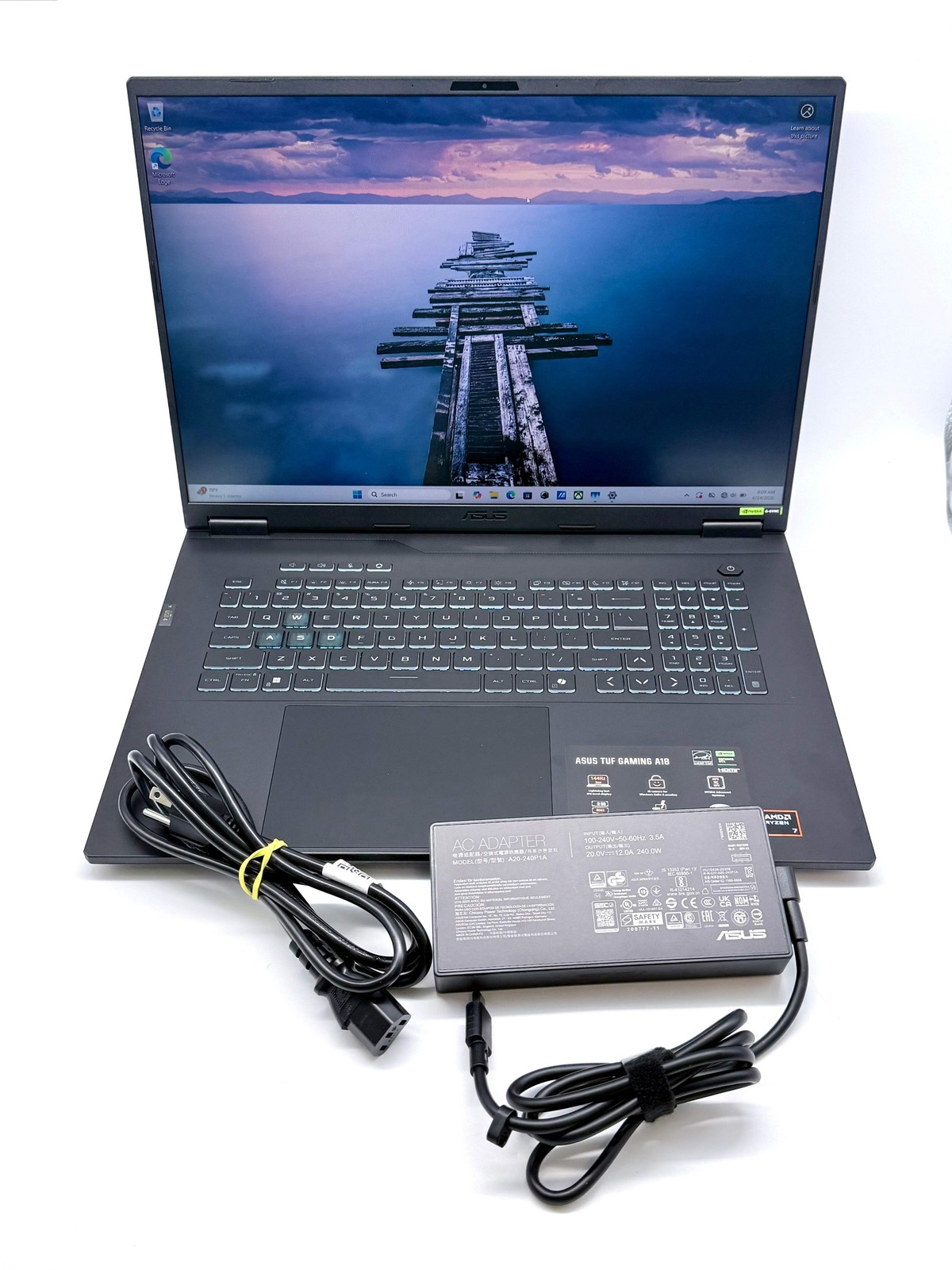 Asus TUF Gaming 18″ A18 GeForce RTX 5050 16GB RAM 1TB Black w/ Charger and Box