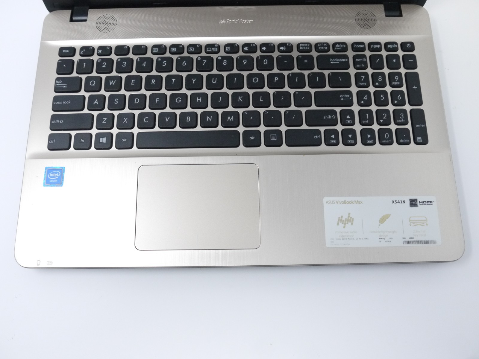ASUS VivoBook X541NA 15.6″ Laptop – Celeron N3350 / 4GB / 500GB – Dead Battery