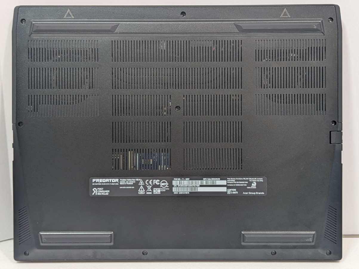 Acer Predator Helios Neo 16S Intel Ultra 9 275HX 32GB RAM NVIDA GeForce 5070 Ti