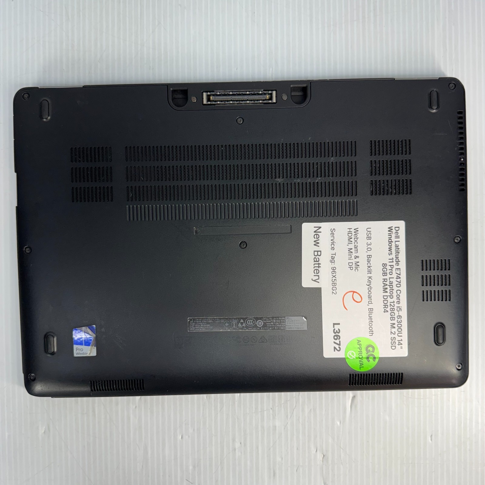 Dell Latitude E7470 i5-6300U 14″ Windows 11 Pro Laptop 128GB SSD *ROUGH SHAPE