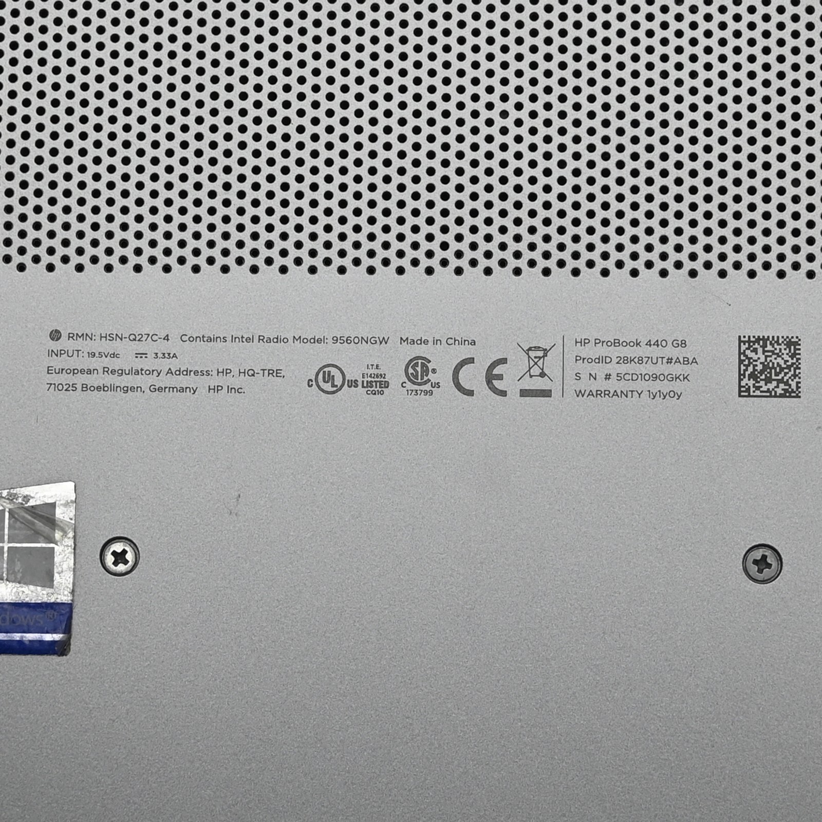 HP ProBook 440G8 core i5-1135G7 8GB RAM 256GB SSD Touchscreen 2.42GHz Win 11 Pro