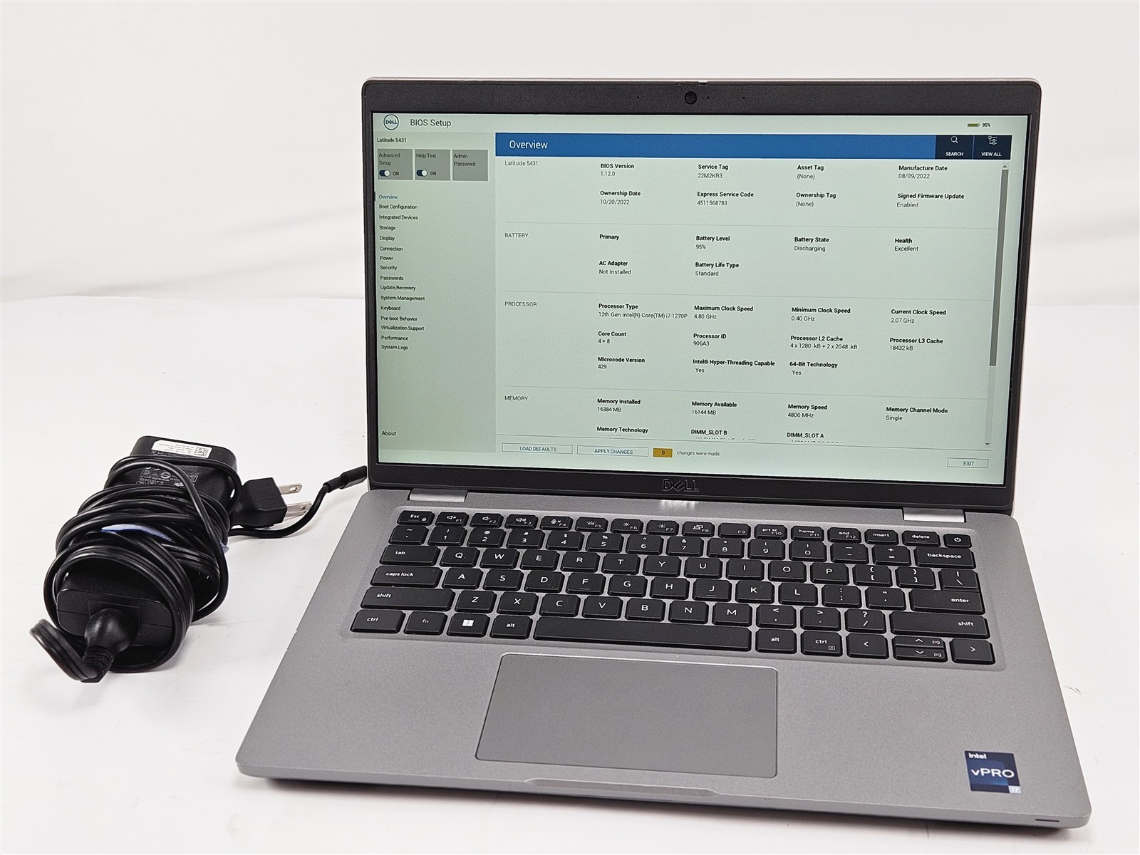 Dell Latitude 5431 Intel Core i7-1270P 16GB RAM 256GB SSD 14″ FHD Gray