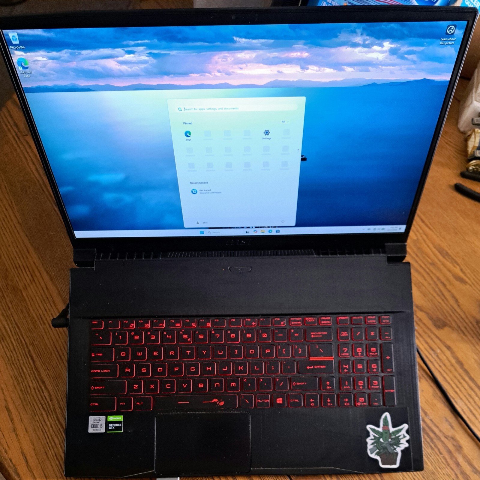 MSI GF75 Thin 17.3″ i5-10300H GTX 1650 16GB RAM 512GB NVMe SSD Windows 11