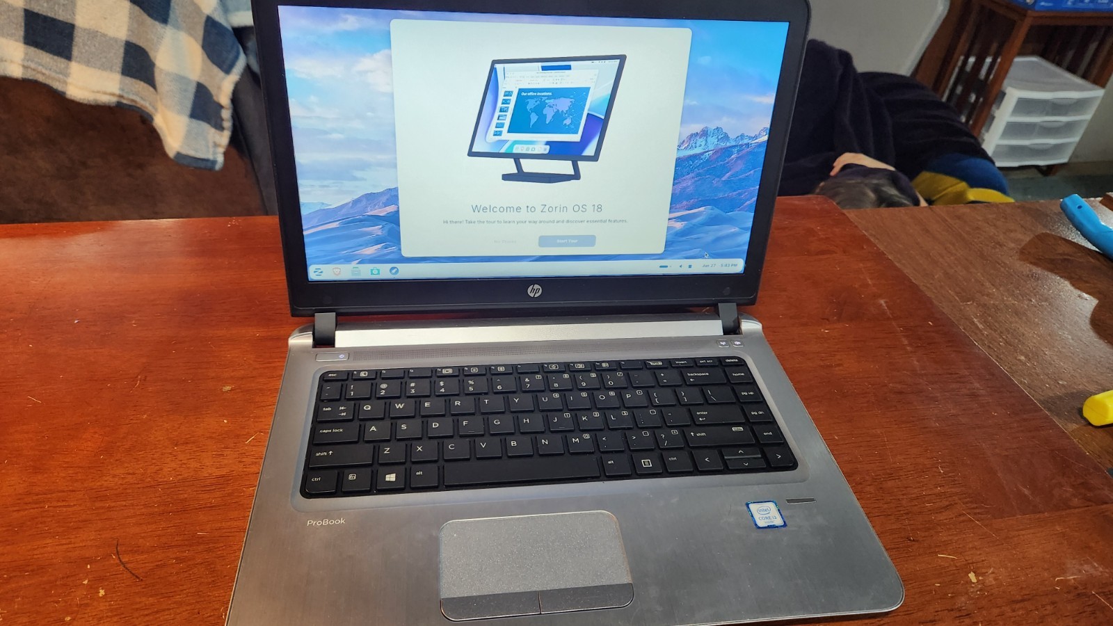 HP Probook 440 G3 16gb ram, Zorin OS 18 installed (Reset)