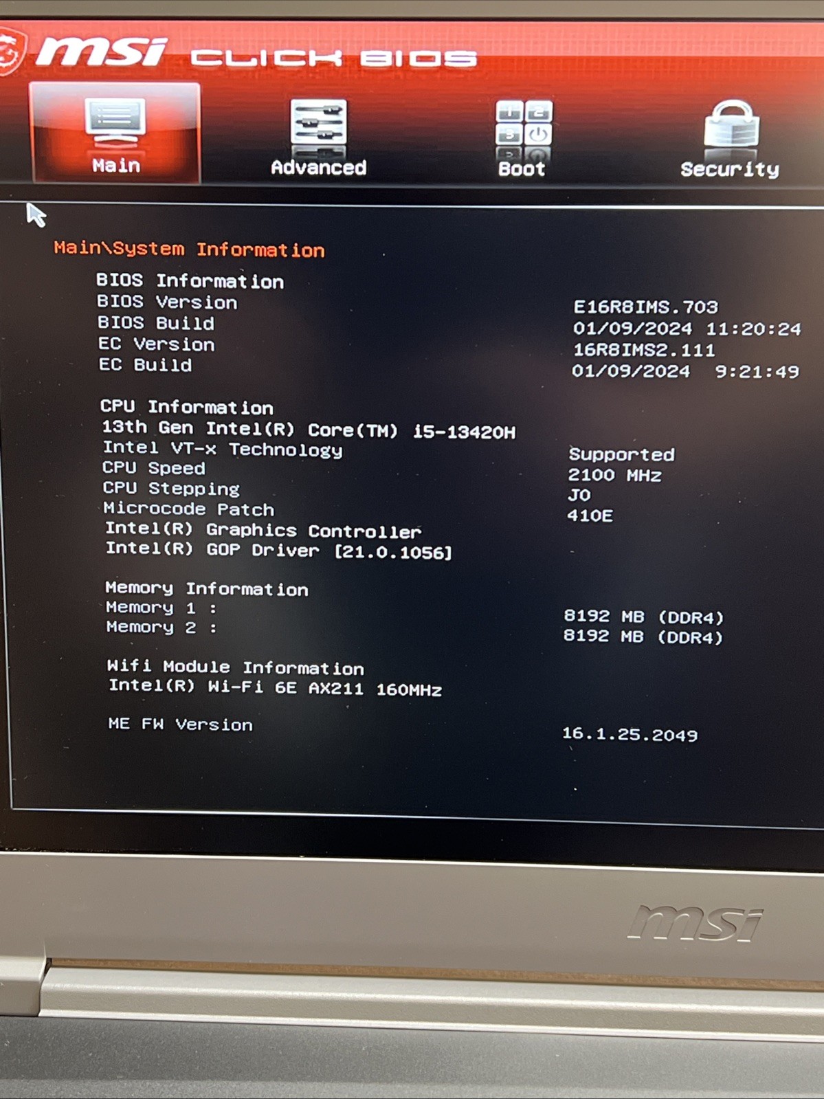 MSI Thin 15 B13UC-1000US Core i5-13420H 2.1GHz RTX 3050 16GB RAM 512GB SSD 15.6″