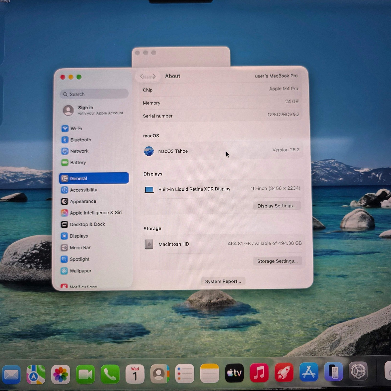 2024 Apple MacBook Pro 16″ M4 Pro 20C GPU 4.5GHz 24GB RAM 512GB SSD A3403