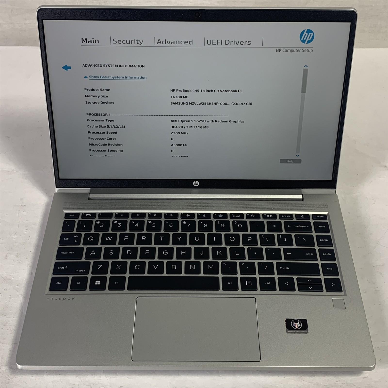 HP ProBook 445 G9 14″ Laptop Ryzen 5 5625U 2.3GHz 16GB 256GB NVMe SSD – Win11