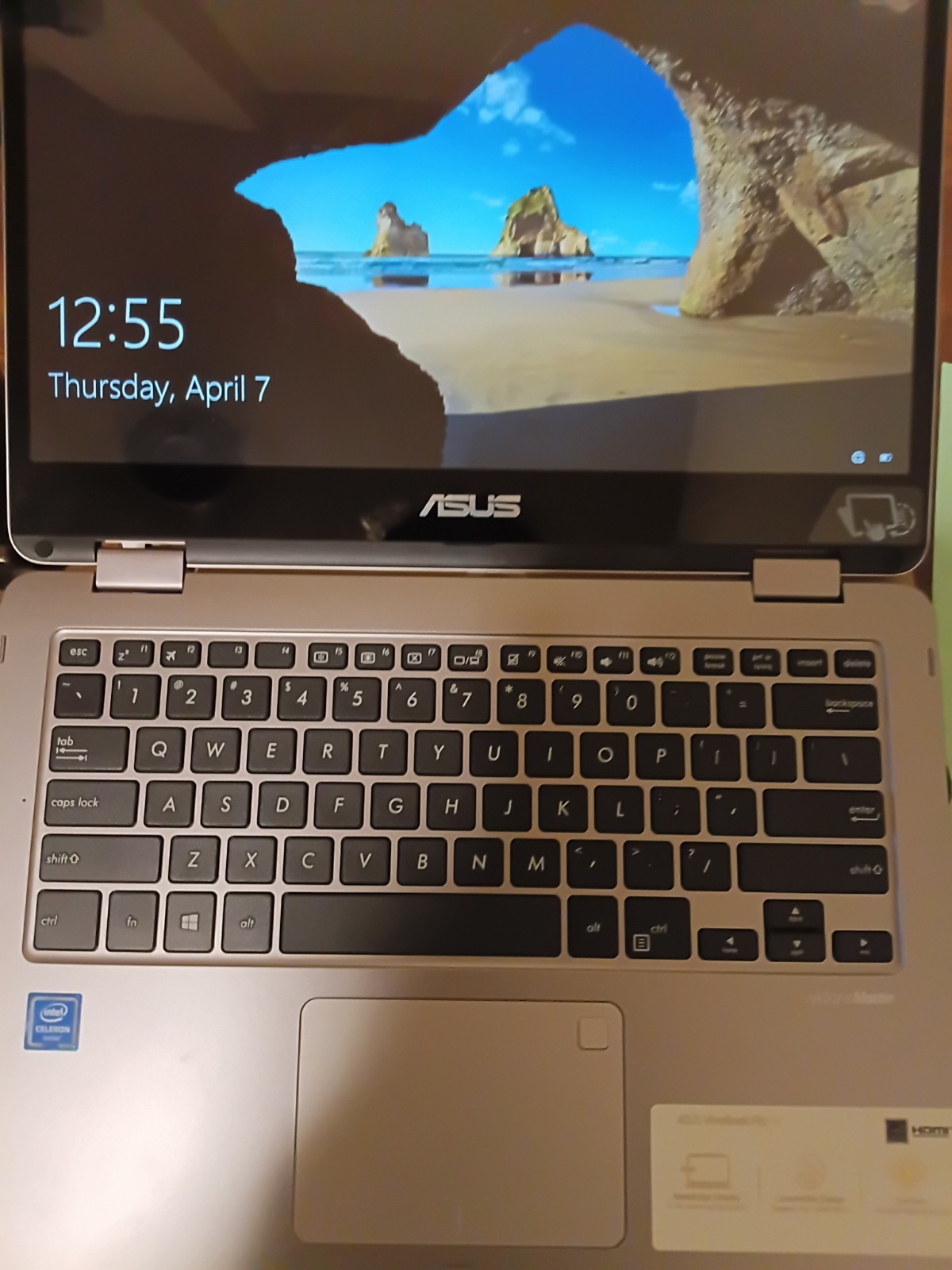 ASUS VivoBook 14″ Silver Notebook Laptop Intel Celeron for Casual Computing