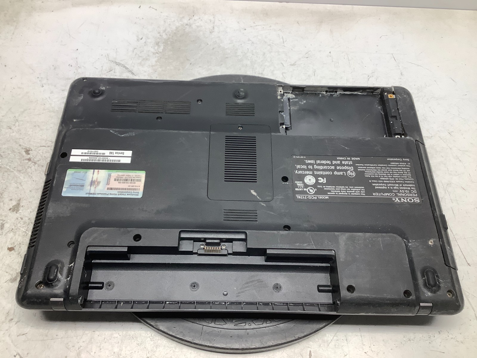 Sony Vaio VGN-NW100 Intel Pentium Dual-Core 2.2GHz No RAM NO HDD FOR PARTS