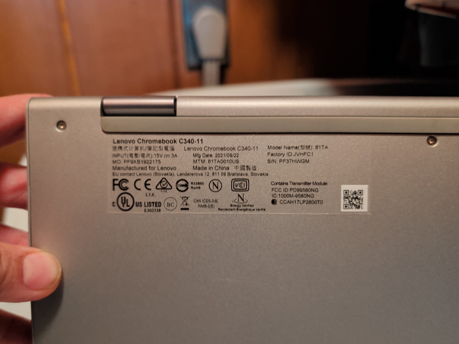 Lenovo Chromebook C340 Flip 11.6″ HD N4000 4 64GB, Model 81TA0001US