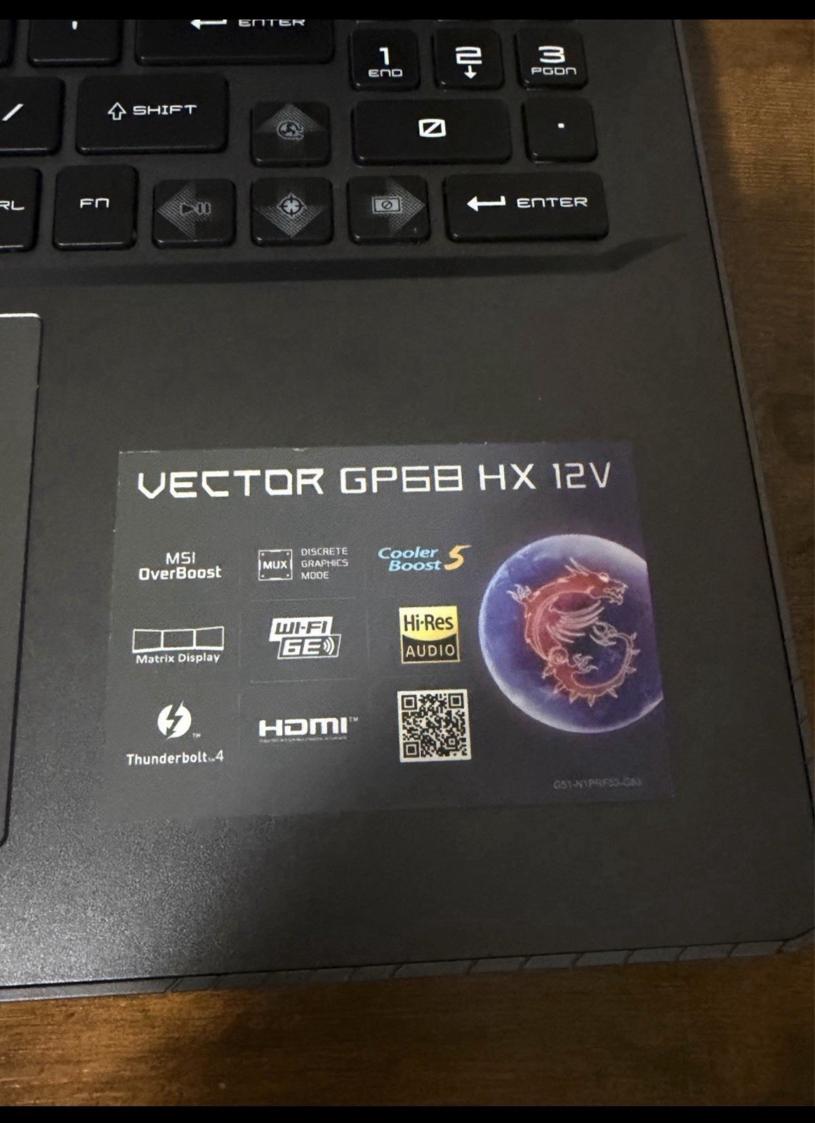 MSI Vector GP68 HX 12V 16″ Gaming Laptop i9 12th Gen 16GB 1TB SSD RTX 4080 Win11