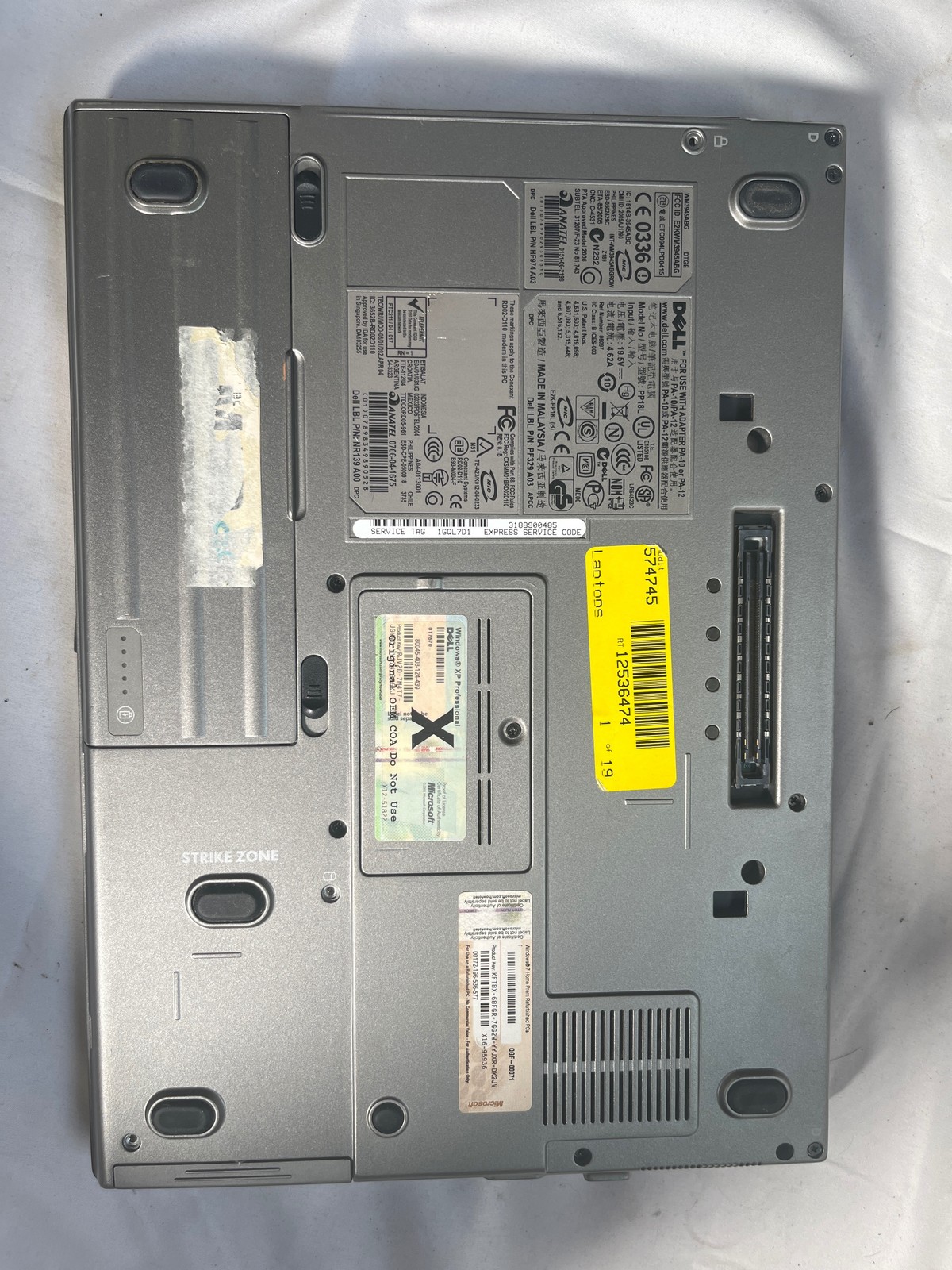 Dell Latitude D620 Win XP Core 2 Duo T7200 2GHz 2GB 298GB HDD 14.1″
