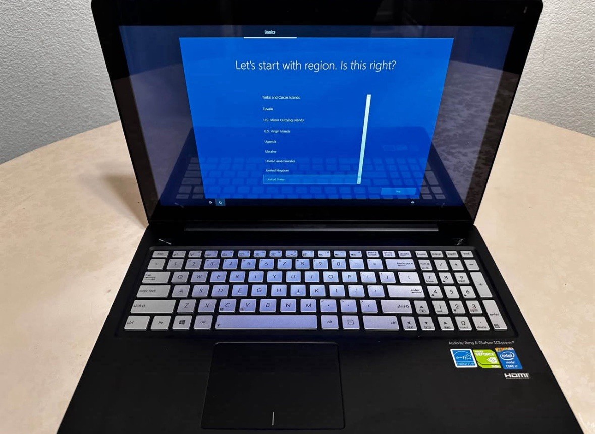 ASUS Q550L – i7 / 16GB RAM / 256GB SSD , Fully cleaned out