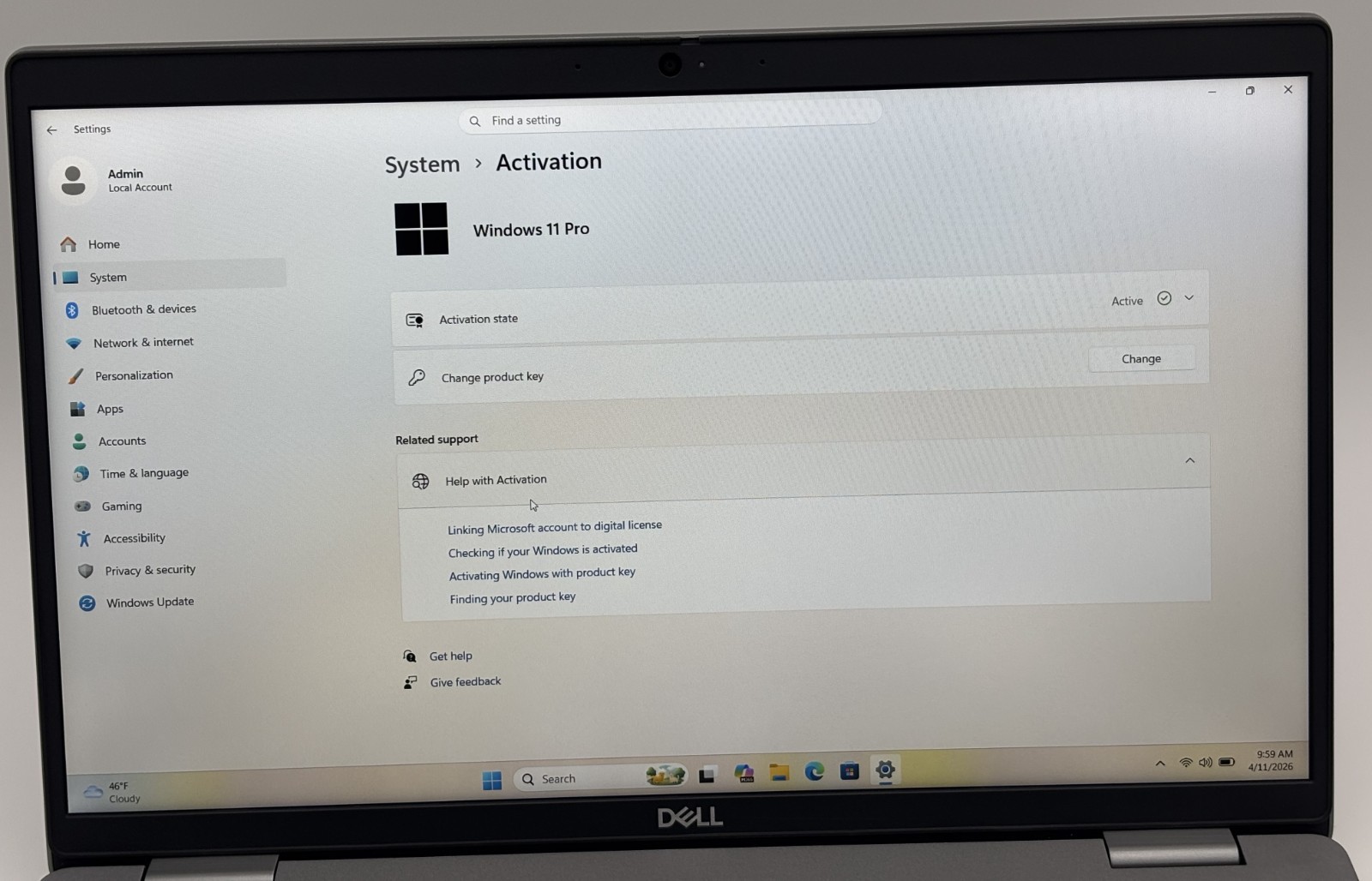 Dell Precision 3570 Laptop PC Intel i5-12th Gen 16GB Ram 256GB NVMe Win11Pro