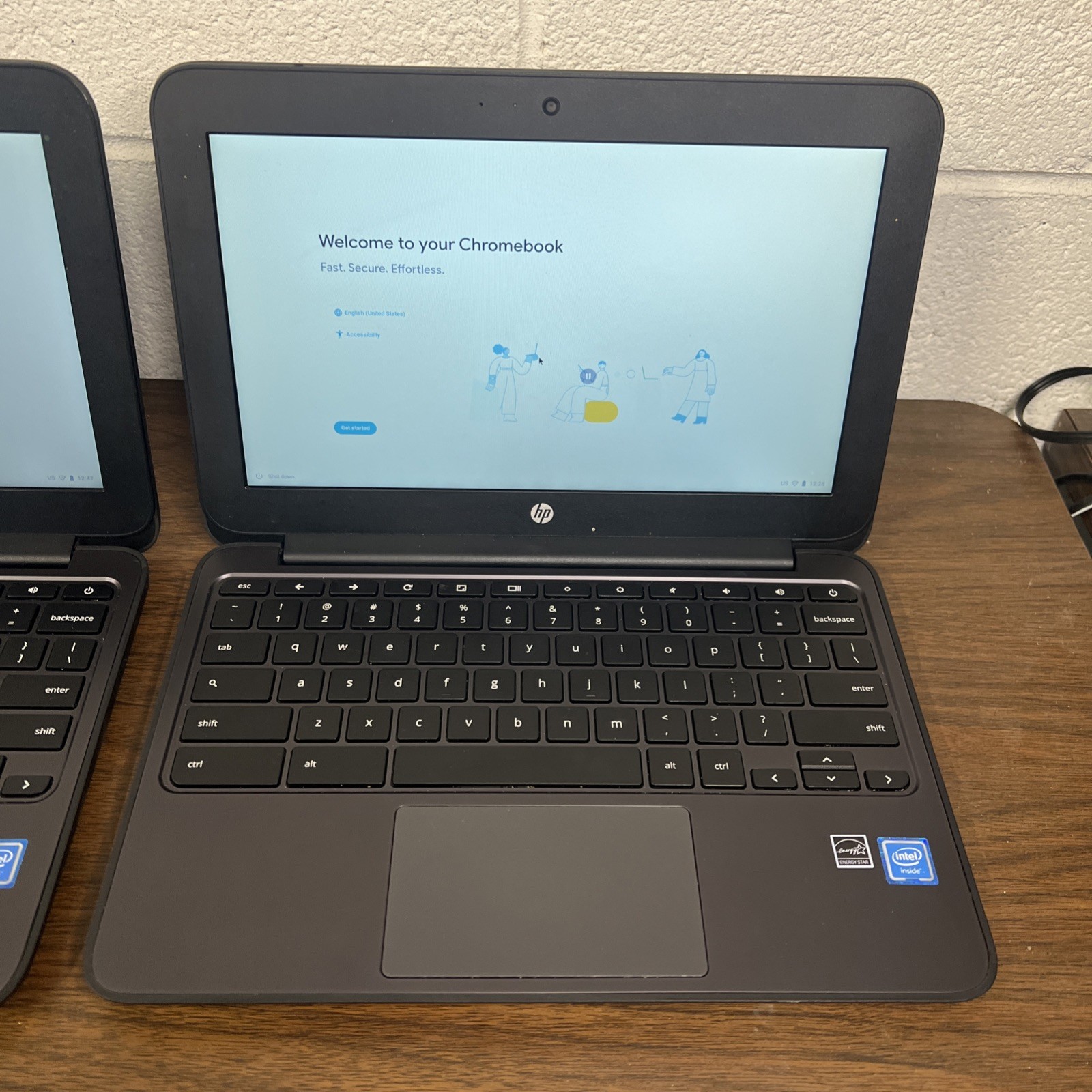 Lot Of 5 HP Chromebook 11 G5 EE | Celeron N3060 1.6GHz CPU | 4G Ram | 16G eMMC