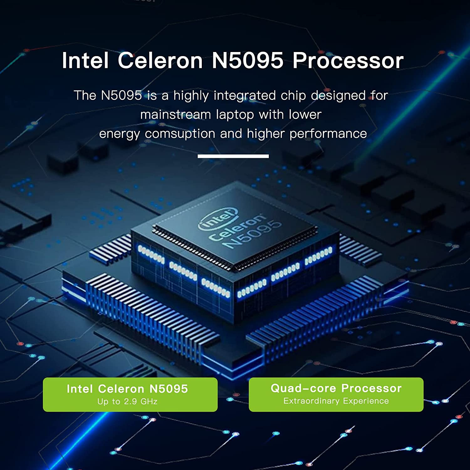 Laptop Computer 15.6”With 12GB DDR4 512GB SSD, Quad-Core Intel Celeron Processo