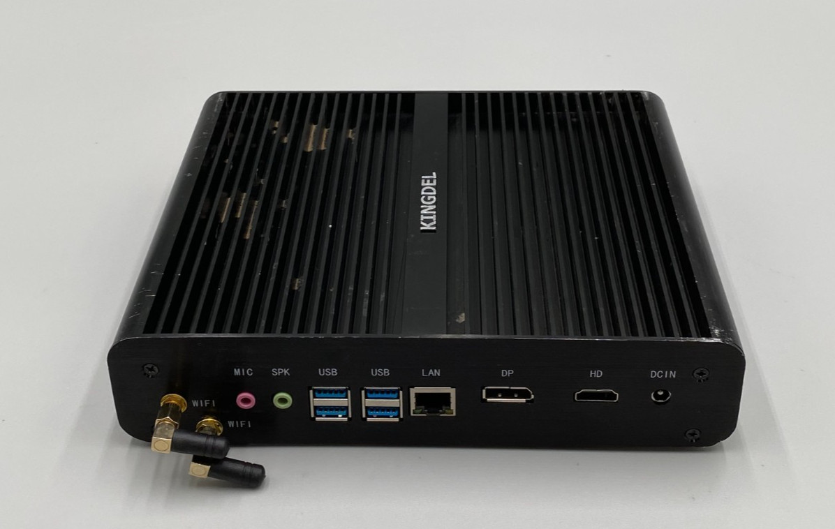 Kingdel Fanless Industrial Mini PC Custom Build i7-8565U 256GB SSD 16GB DDR4 B-
