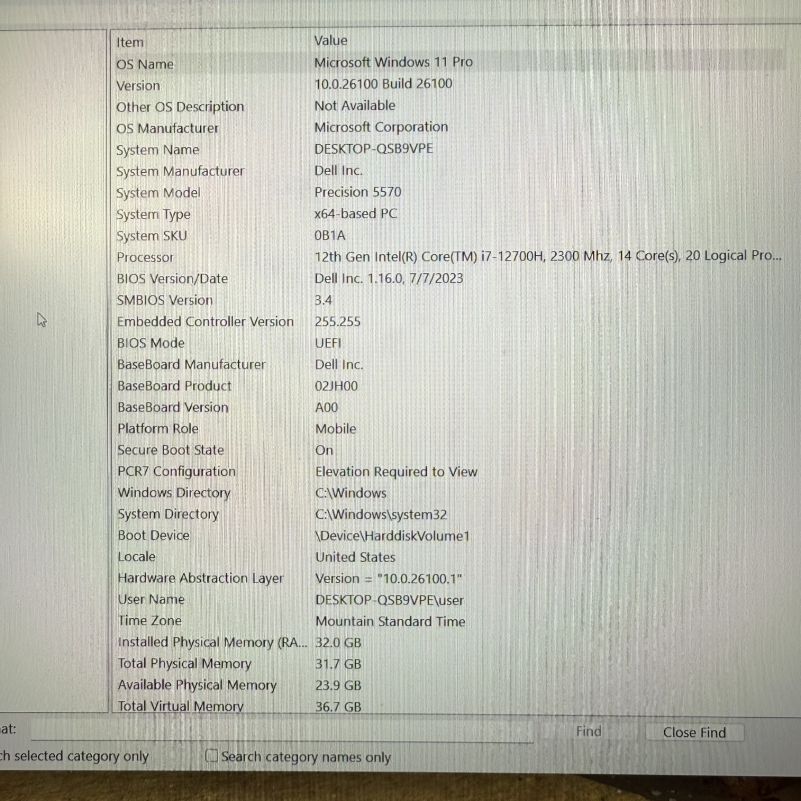 Dell Precision 5570 15.6″ Intel i7-12700H 32GB 1TB NVIDIA RTX A1000 Laptop #H459