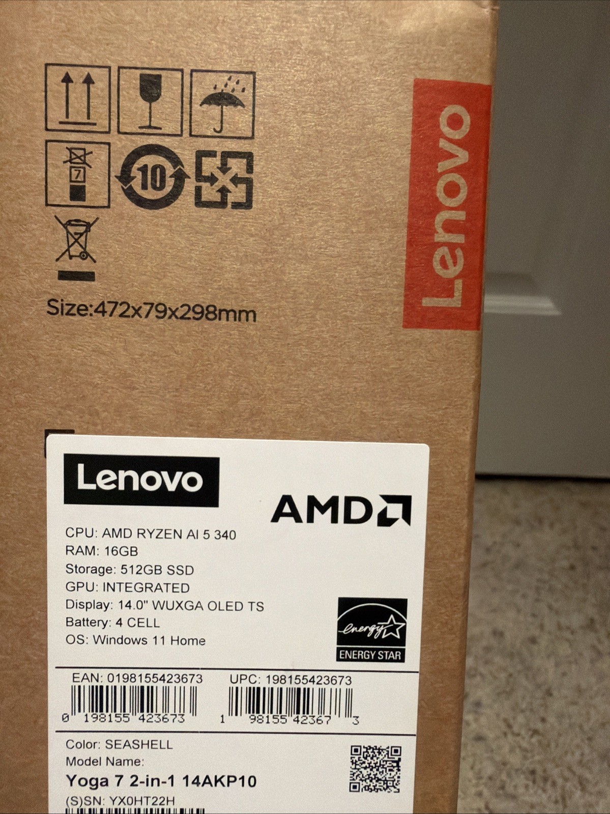 Lenovo – Yoga 7 2-in-1 – Copilot+ PC – 14″ 2K OLED Touchscreen Laptop – AMD R…