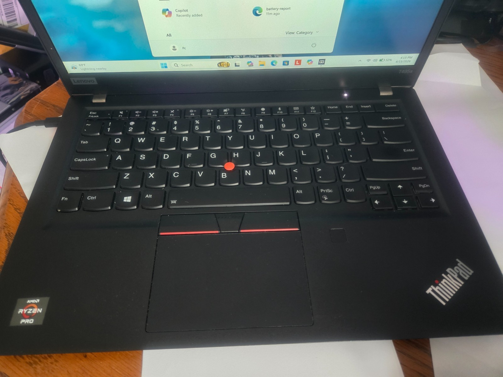 Lenovo ThinkPad 14″ AMD Ryzen 7 16GB RAM Win 11