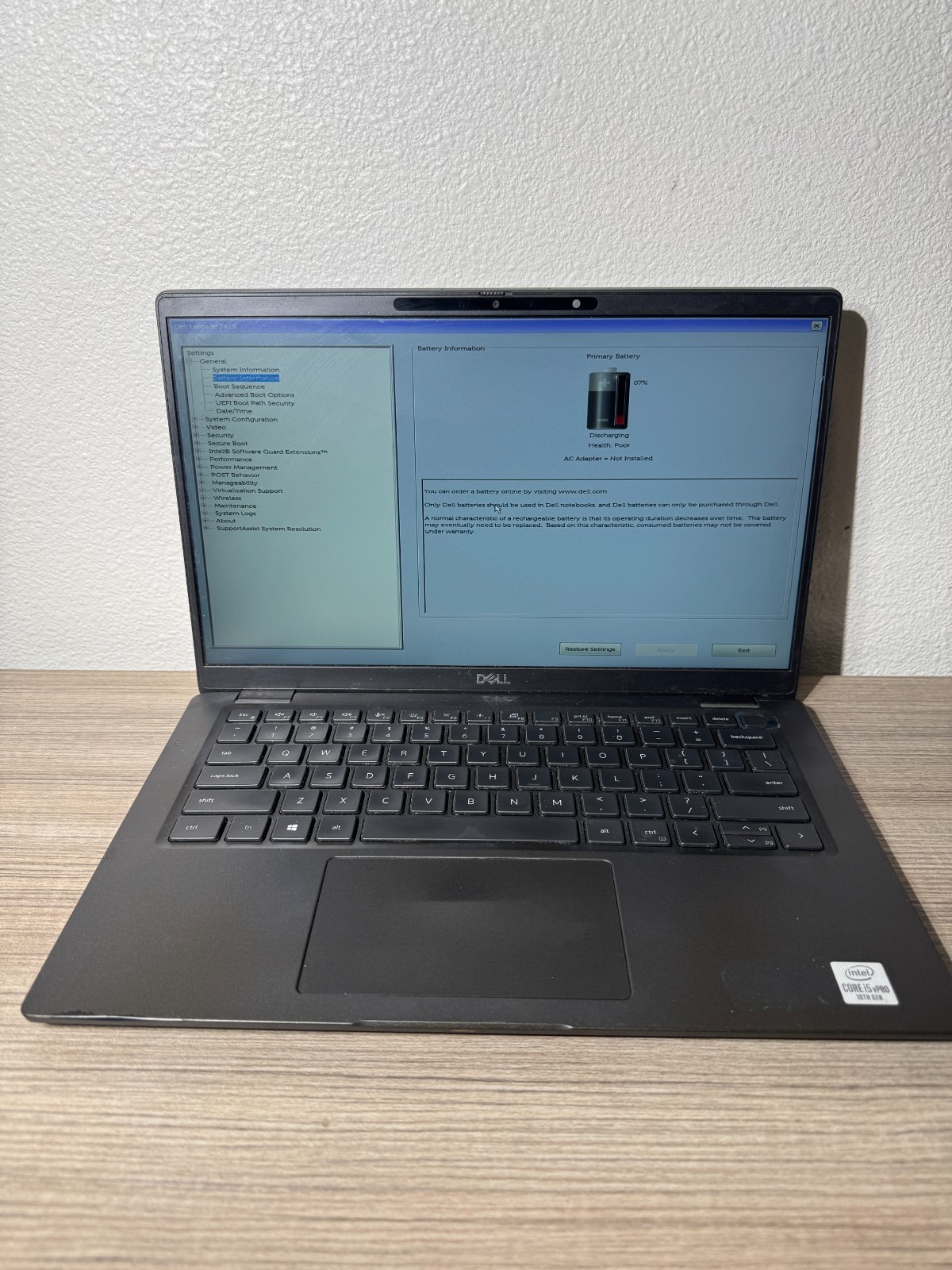 [Lot 3] Dell Latitude 7410 [i5-10310U, 16GB RAM, 256GB NVMe] NoOS ScreenDMG