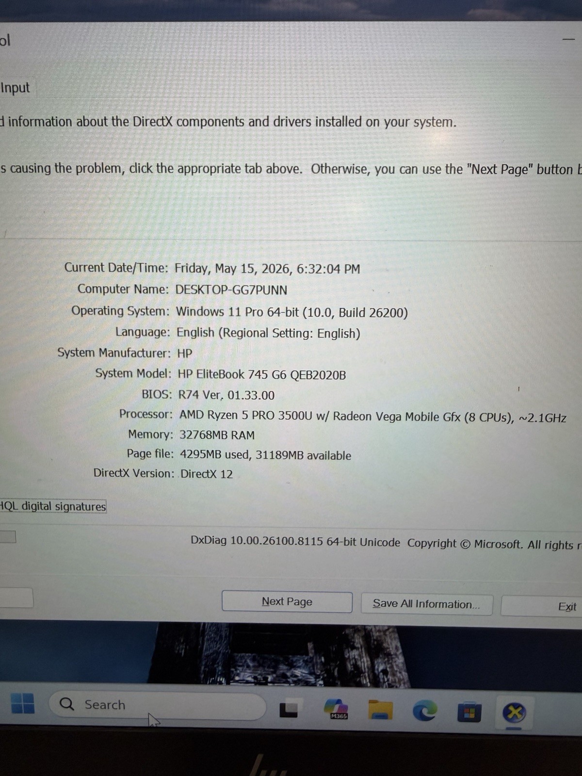 HP Elitebook 745 G6 Laptop 14″ AMD Ryzen Pro 2.1Ghz 32GB RAM 512GB SSD W11 Pro