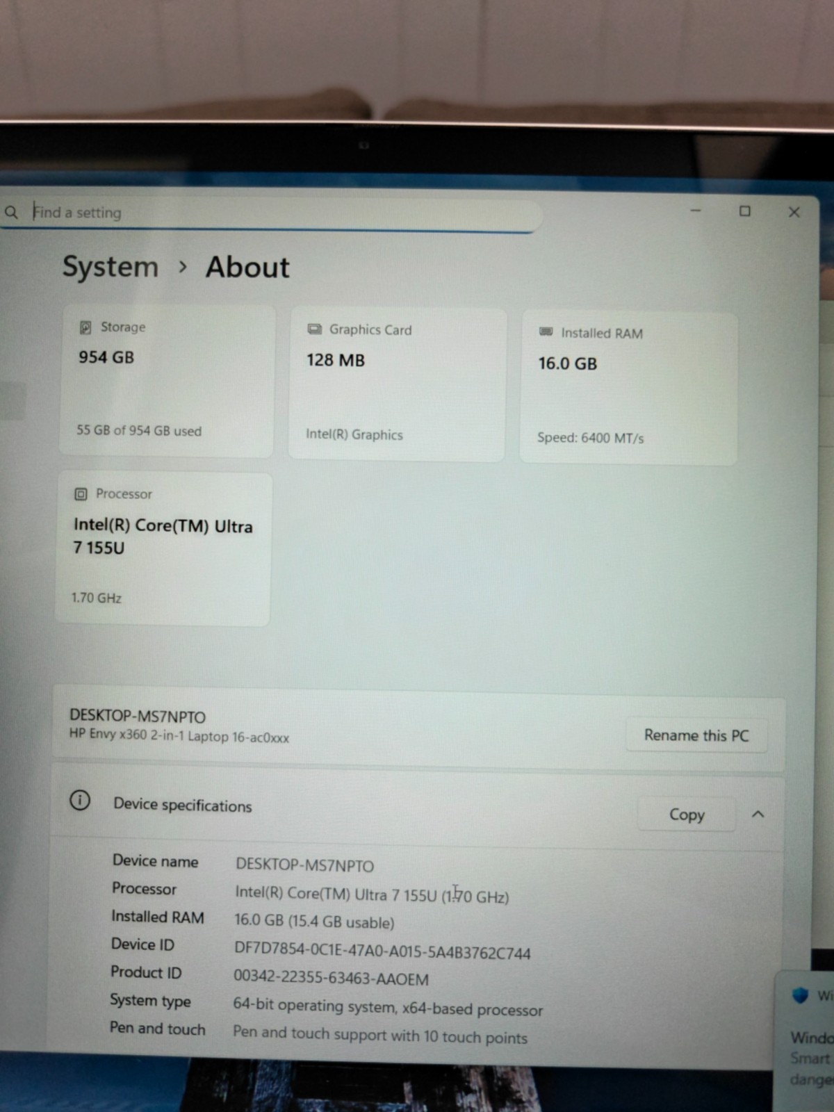 🔥READY🔥HP Envy Touch X360 16-ac0023dx Laptop PC 16.0″ U7-155U 16GB 1TB SSD