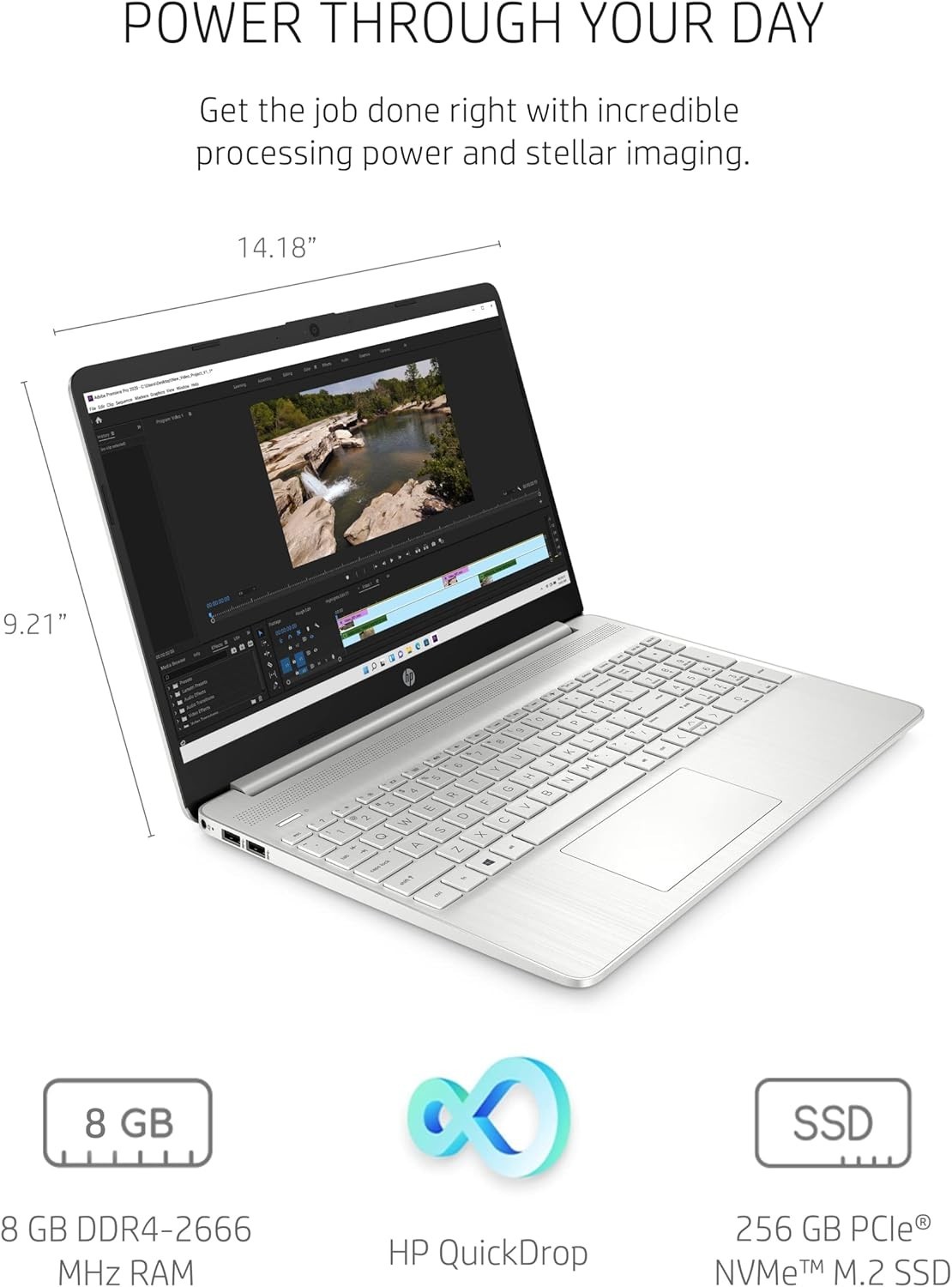 New HP 15″ Laptop Intel i5-1135G7, 8GB Ram, 256GB SSD, 15-dy2024nr