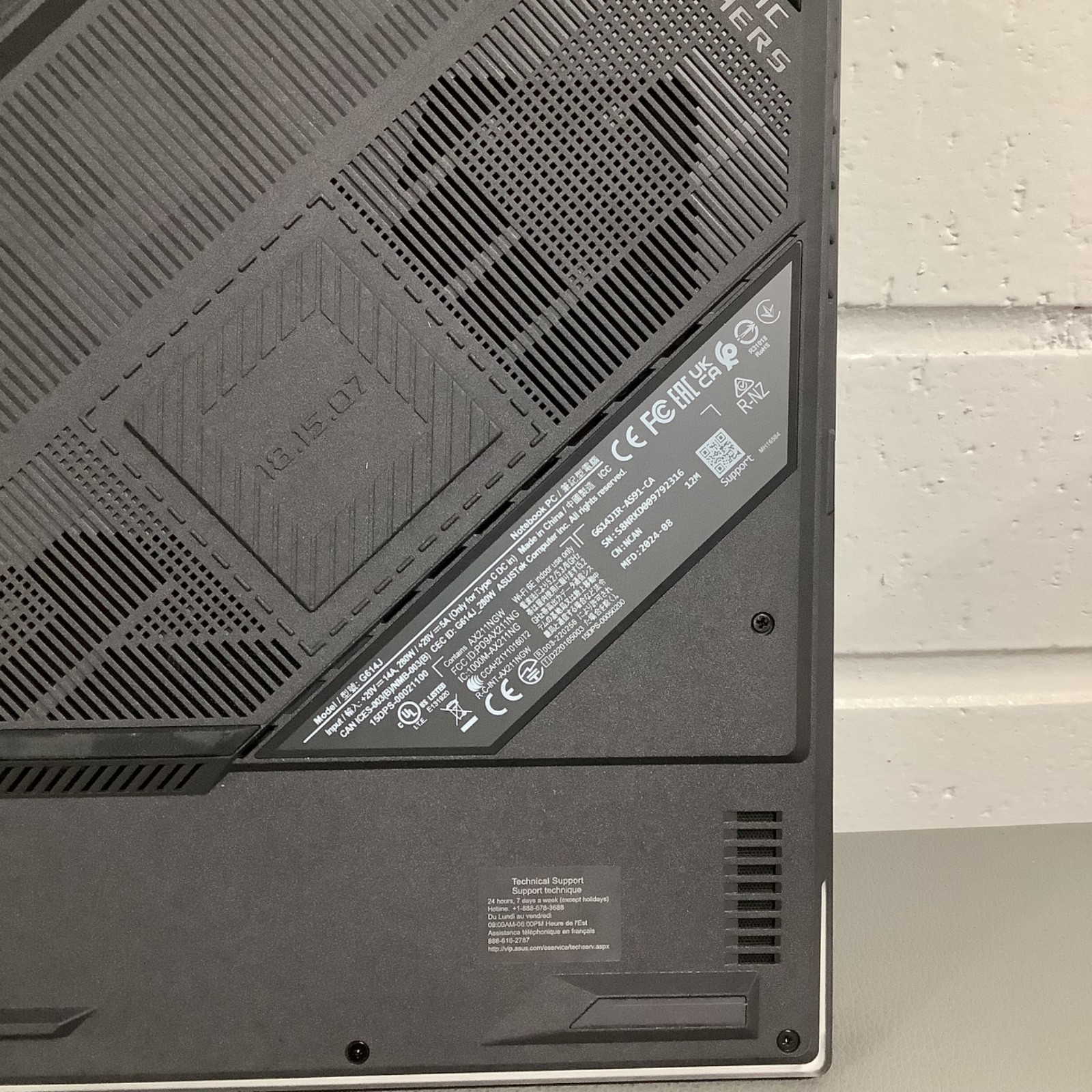 Asus ROG Strix G16 Laptop- (G614J) 13th Gen Core i9 32GB RAM 1TB SSD 8GB