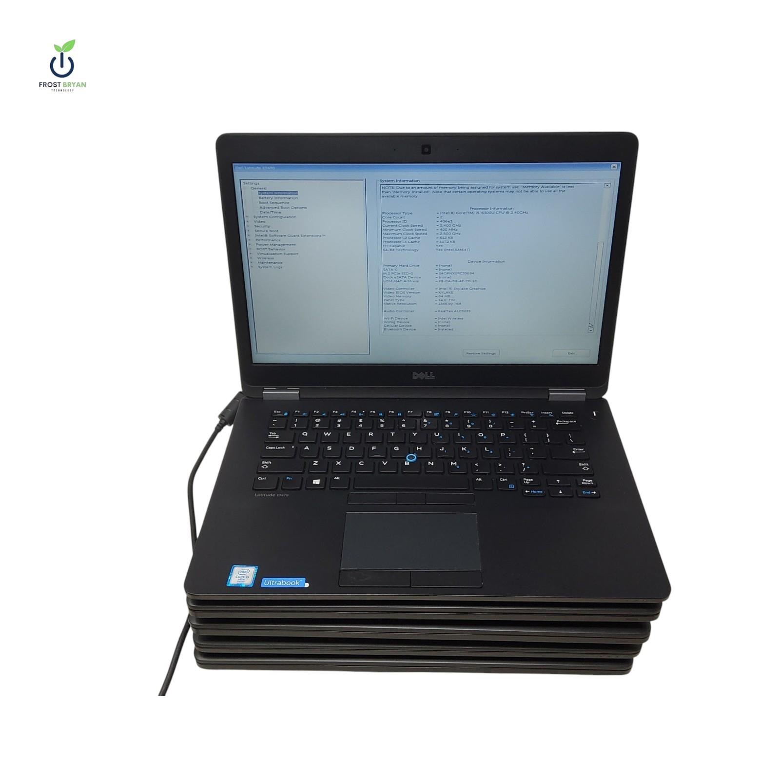 Lot of 5 Dell Latitude 5480 E7470 i5-6th Gen 8GB 180/256GB No OS Grade C [READ]