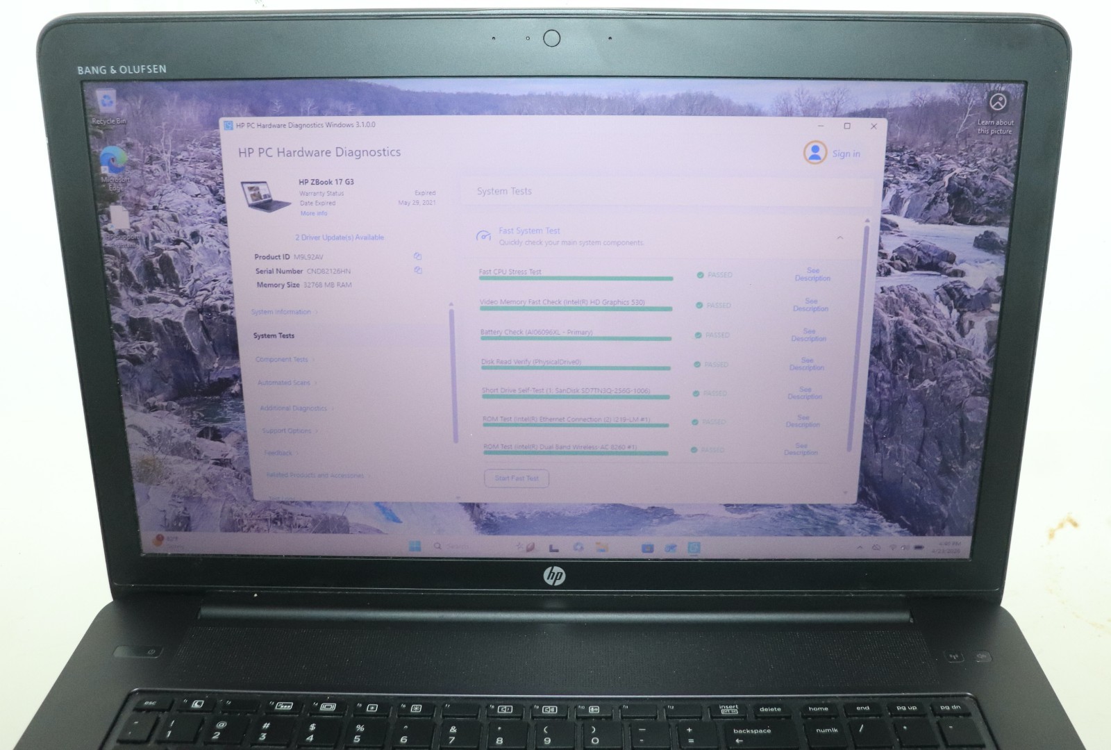 HP ZBOOK 17 G3 Workstation|Intel core i7@2.70GHz|32GB RAM|256 SSD|WIN11|NVIDIA