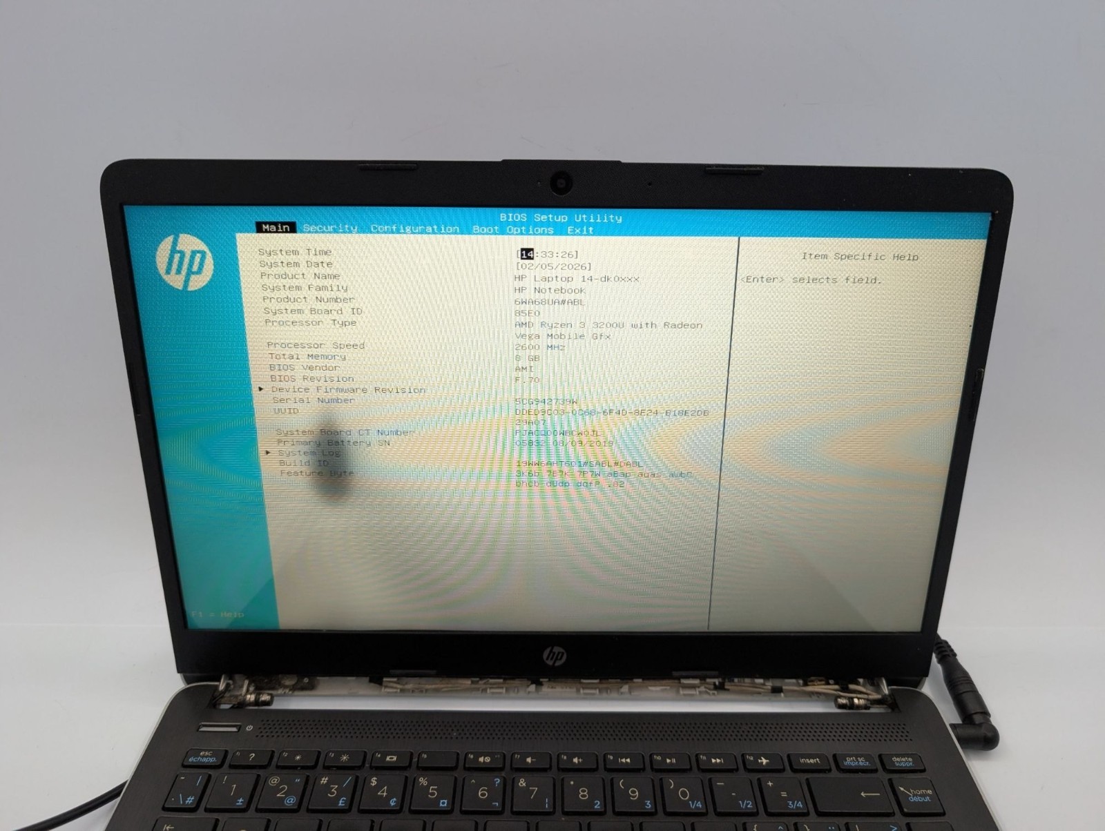 HP Laptop 14-DK0058CA 14″ Display AMD Ryzen 3 3200U 2.60GHz Processor Laptop