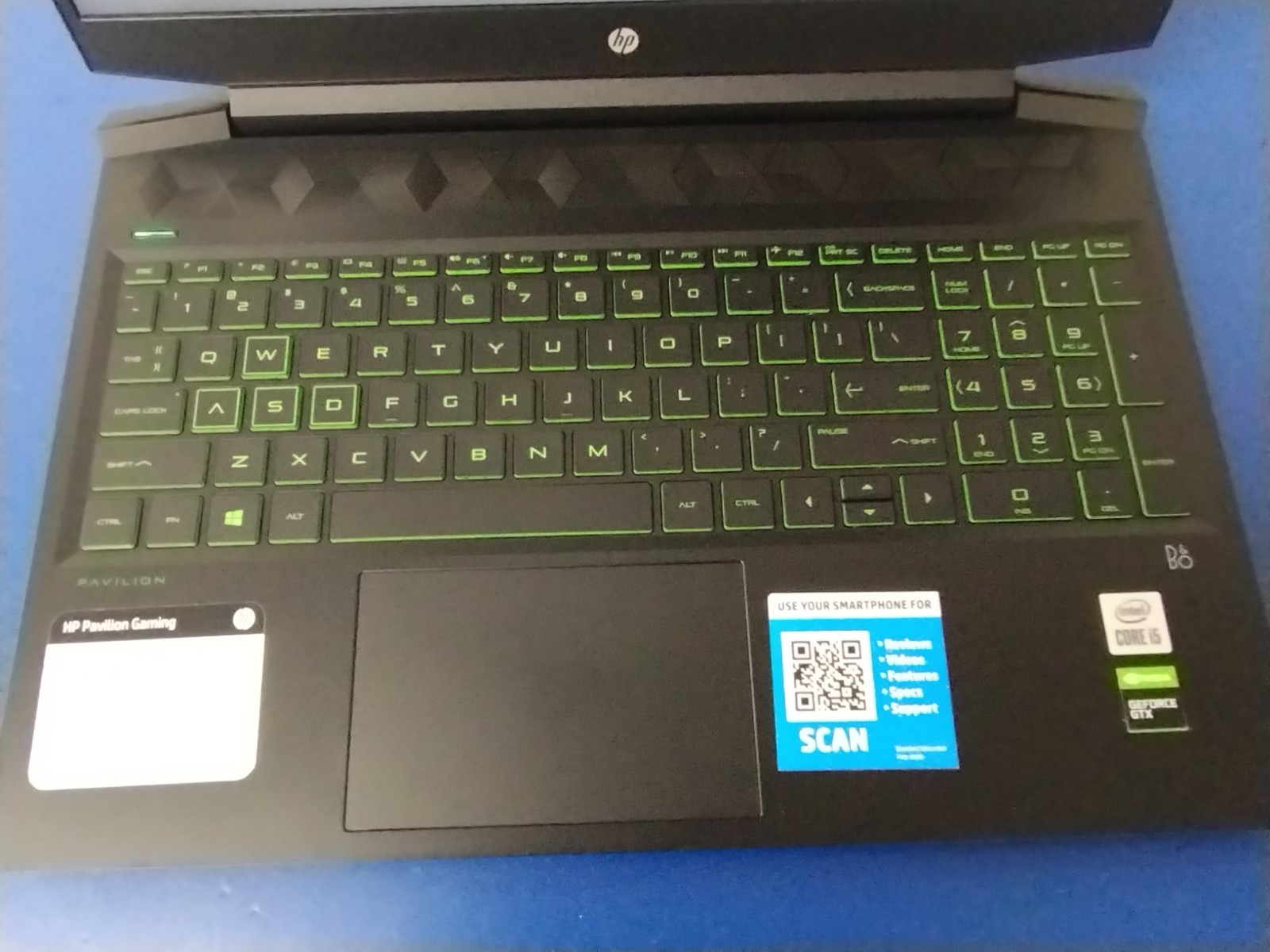 HP Pavilion Gaming Laptop 16, i5-10300H, 2.50 GHz, 16 GB, 2 x 512GB M.2 & SSD