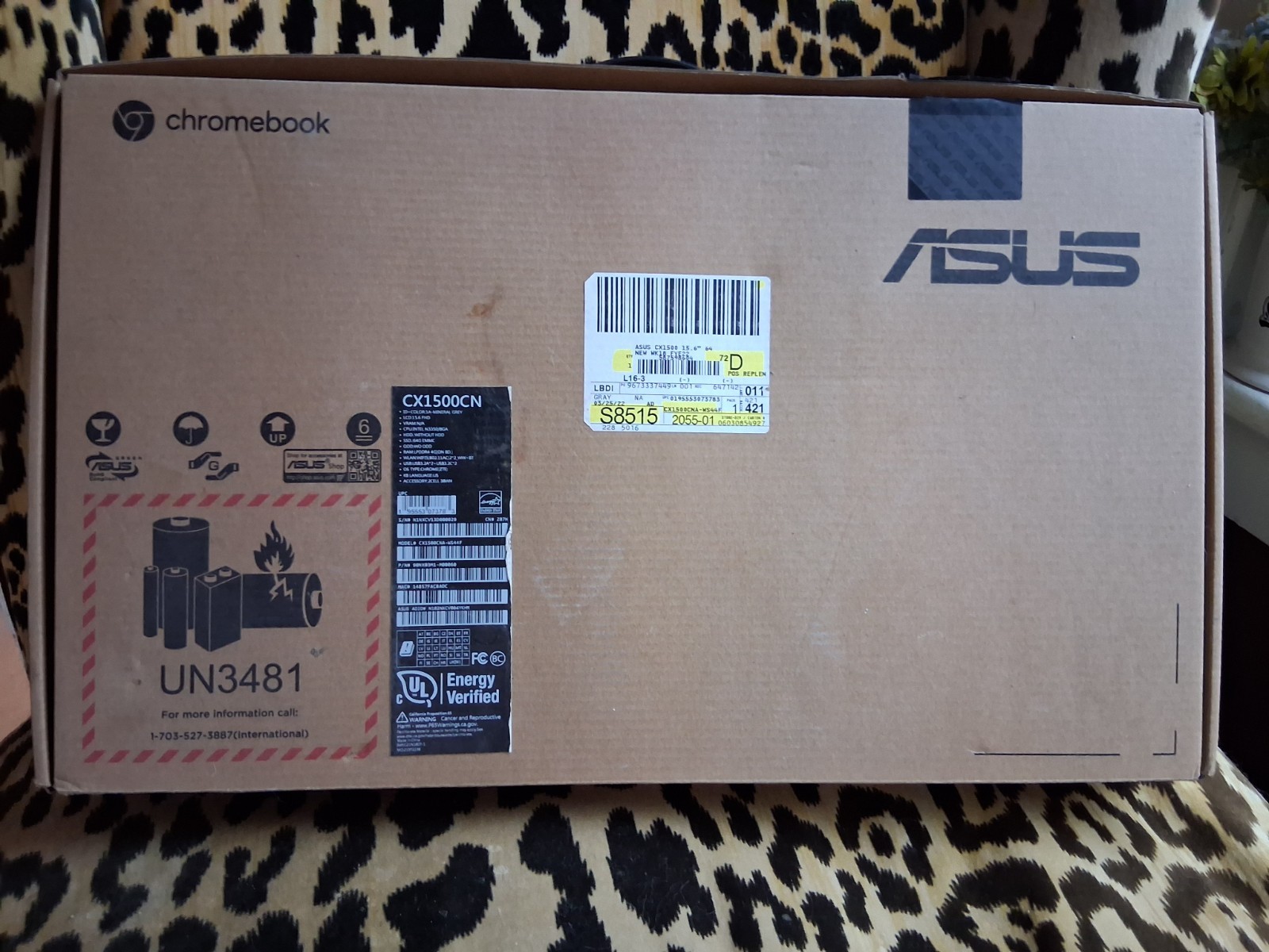 ASUS Chromebook CX1500CN 15.6″ Mineral Grey