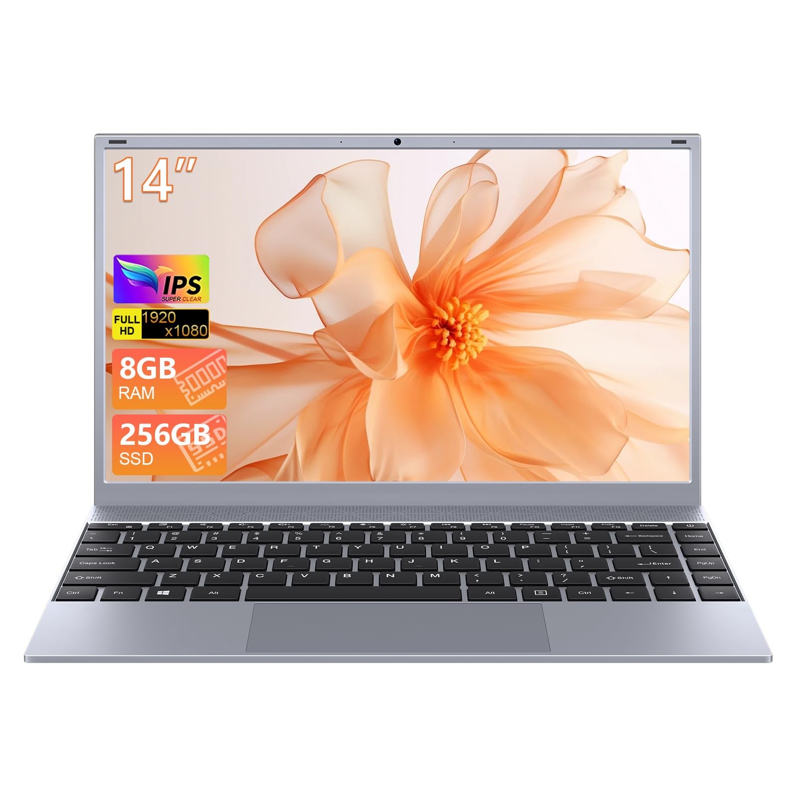14 Inch Laptop Portable Laptop Computer for Student & Business, 8GB RAM, 256G…