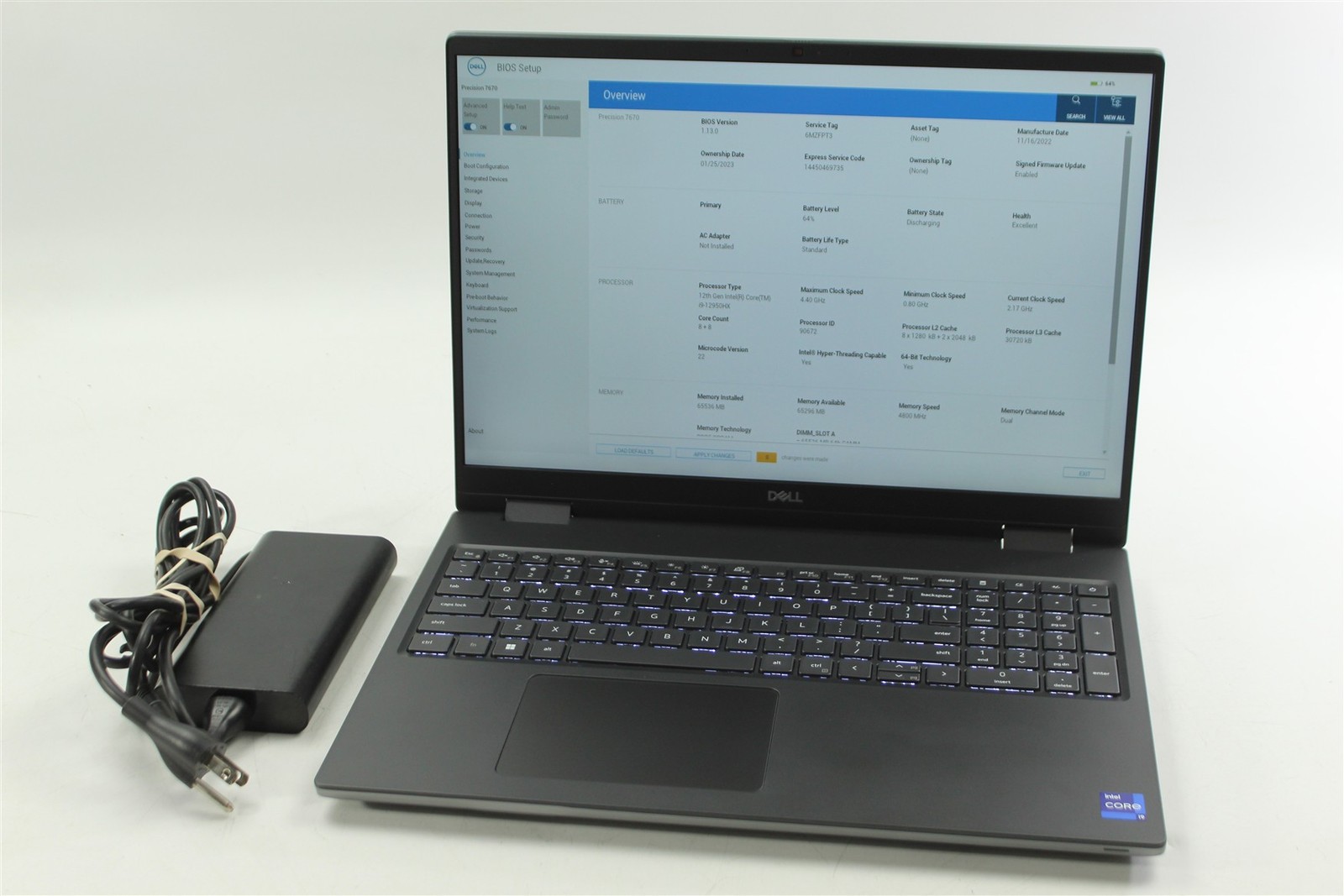 Dell Precision 7670 16″ i9-12950HX 2.3GHz 2TB SSD 64GB RAM RTX A2000 W11P