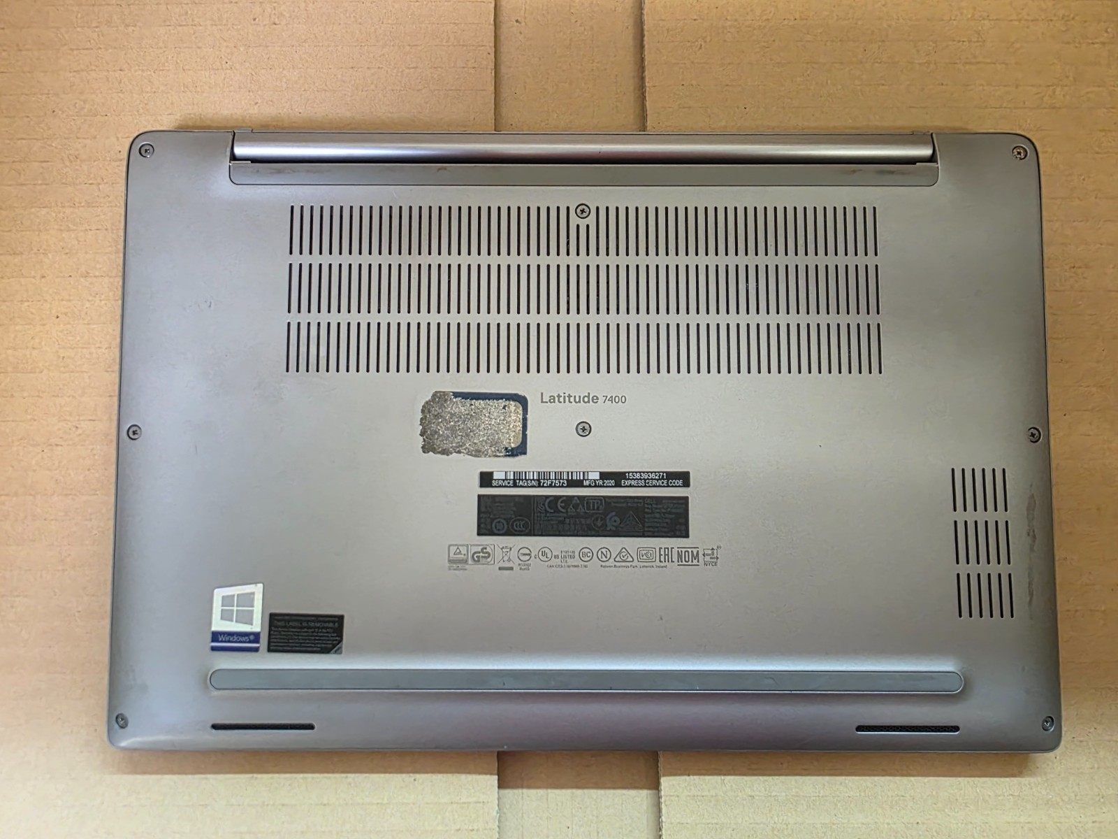 Dell Latitude 7400 14.0″ i5-8365U @ 16GB RAM 256GB SSD TOUCH LAPTOP (SILVER)