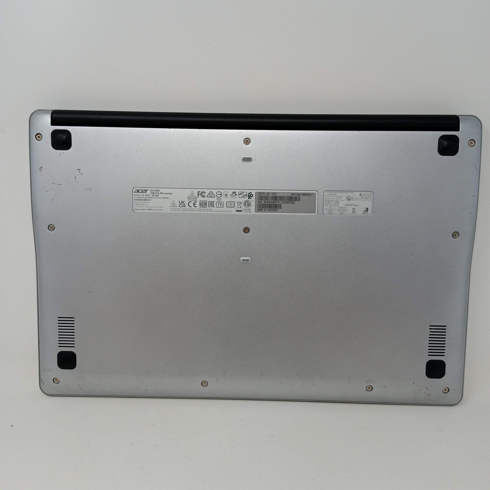 Acer Chromebook 315 CB315-4H 15.6″ Celeron N4500 2.8GHz 4GB RAM 64GB HDD