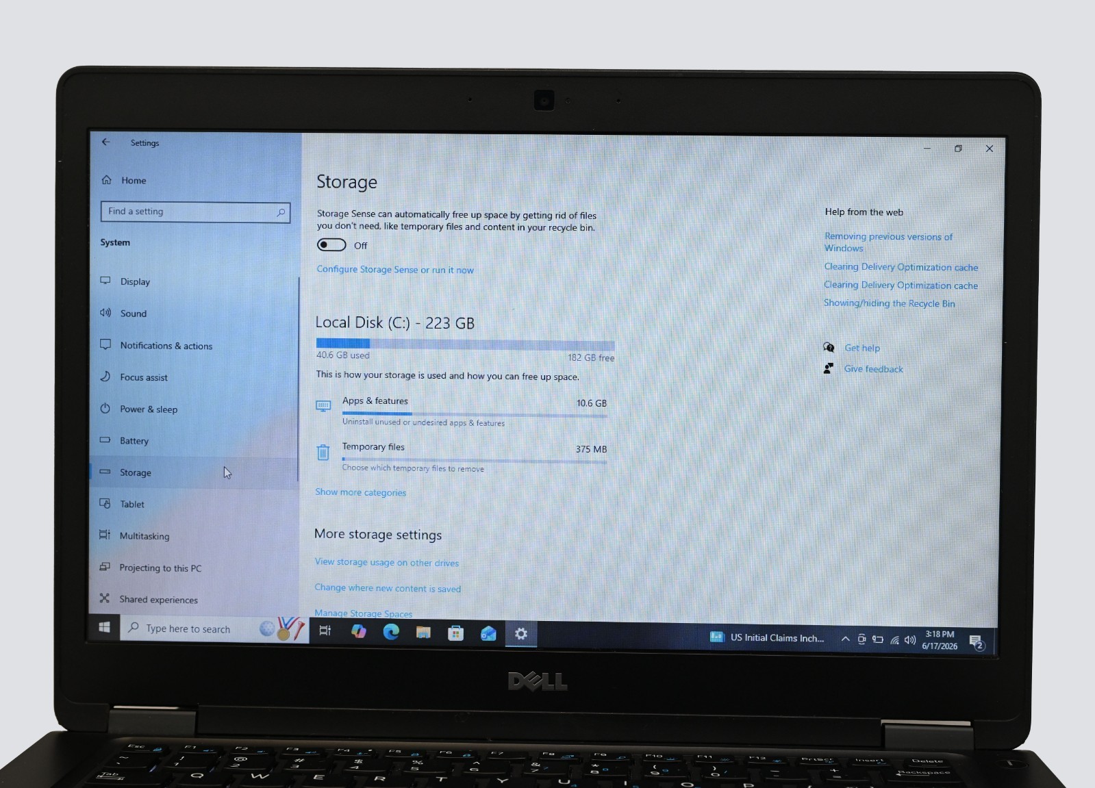 Dell Latitude 5480 i7-7600u 2.8GHz 16GB RAM 256GB SSD Windows 10 Pro