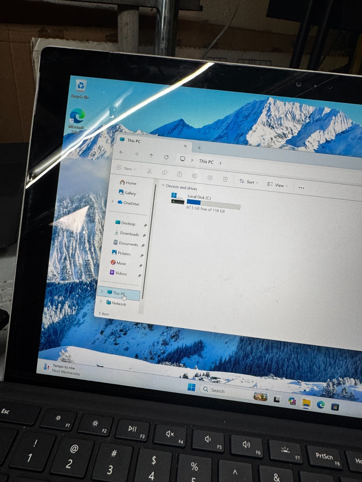 Microsoft Surface Pro 3 Core I5-4300U 4GB RAM 128GB SSD Laptop #6570