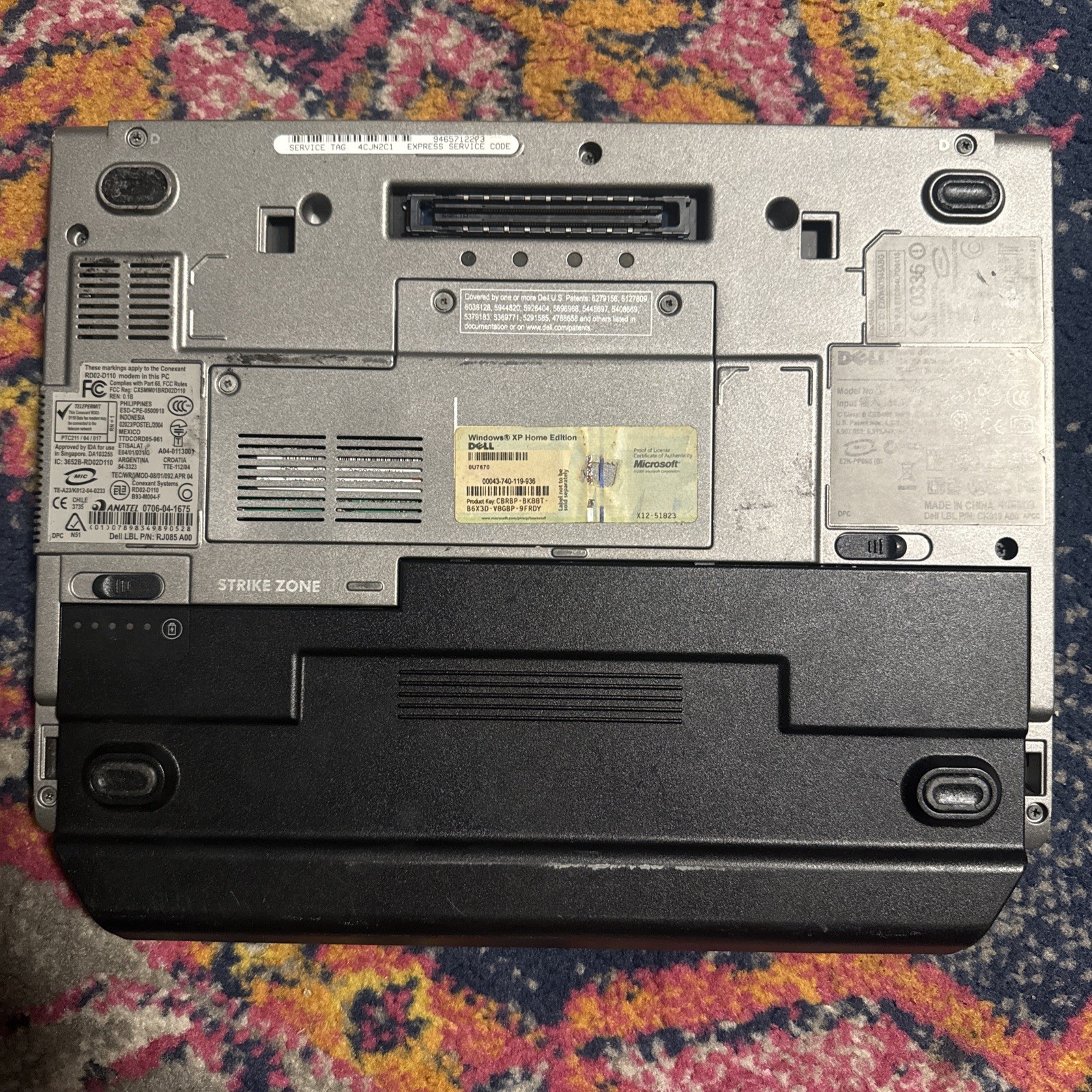 Dell Latitude D420 12.1″ Intel Core Duo 1.20GHz -UNTESTED