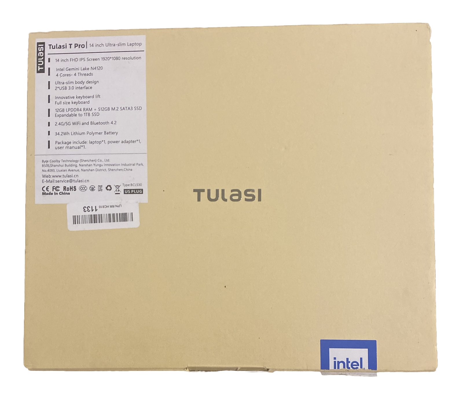 Tulasi Laptop Computer, 12GB RAM,512GB SSD,Intel Quad-Core Processor up to2.7GH