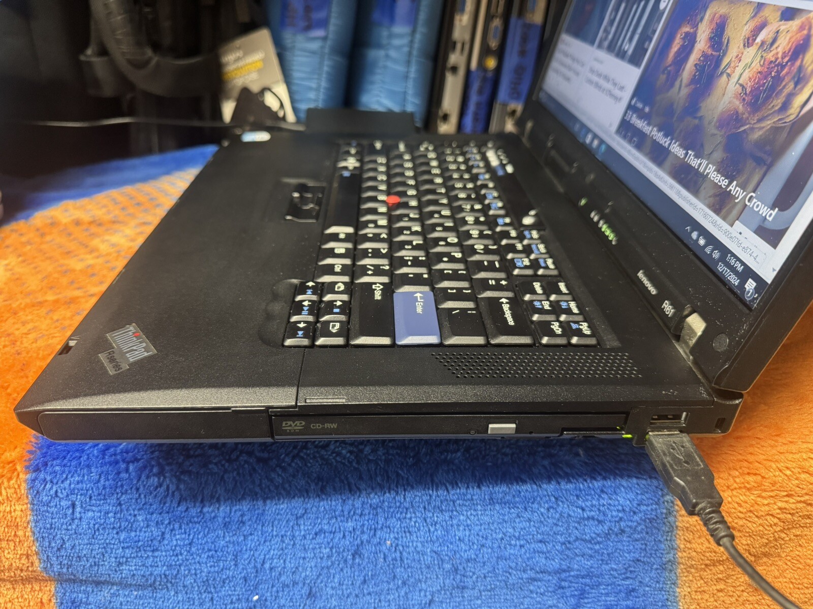 Lenovo ThinkPad R61, 15.4”, Win10pro, Celeron1.8, 160Gb, 1.5GB, DVDCD, Wifi #003