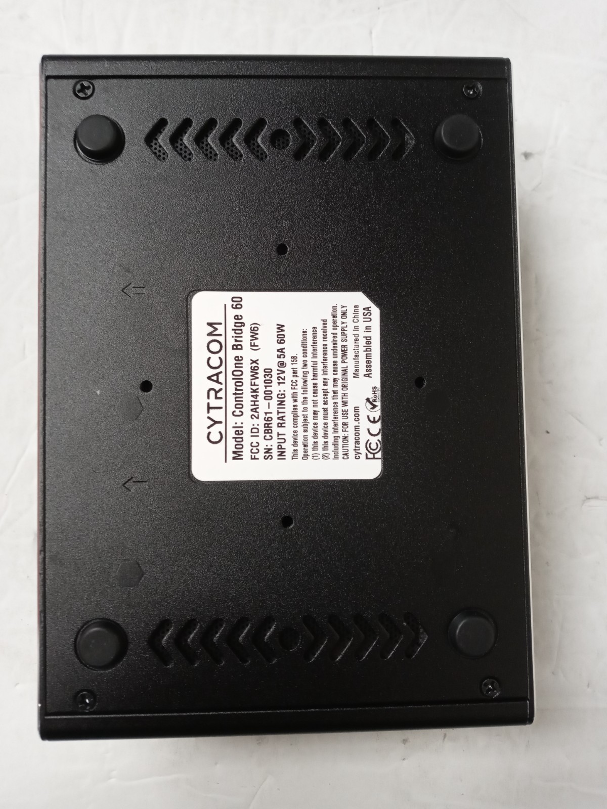 CYTRACOM CONTROLONE BRIDGE 60 i5-8250U 1.6ghz 8gb 320GB SSd NO OS NO ADAPTER