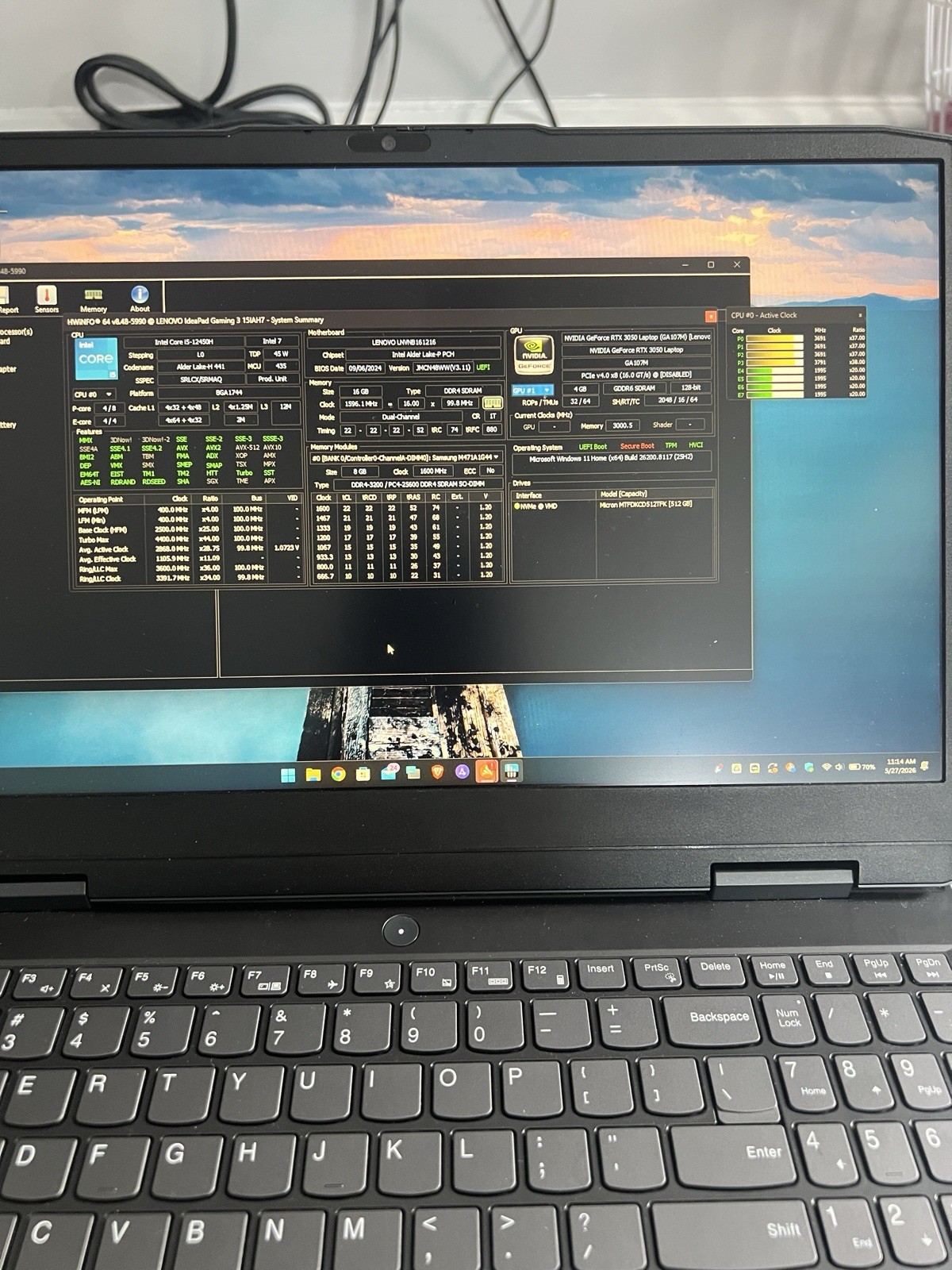 Lenovo IdeaPad Gaming 3 15IAH7 i5-12450H RTX 3050 16GB 512GB SSD 15.6″